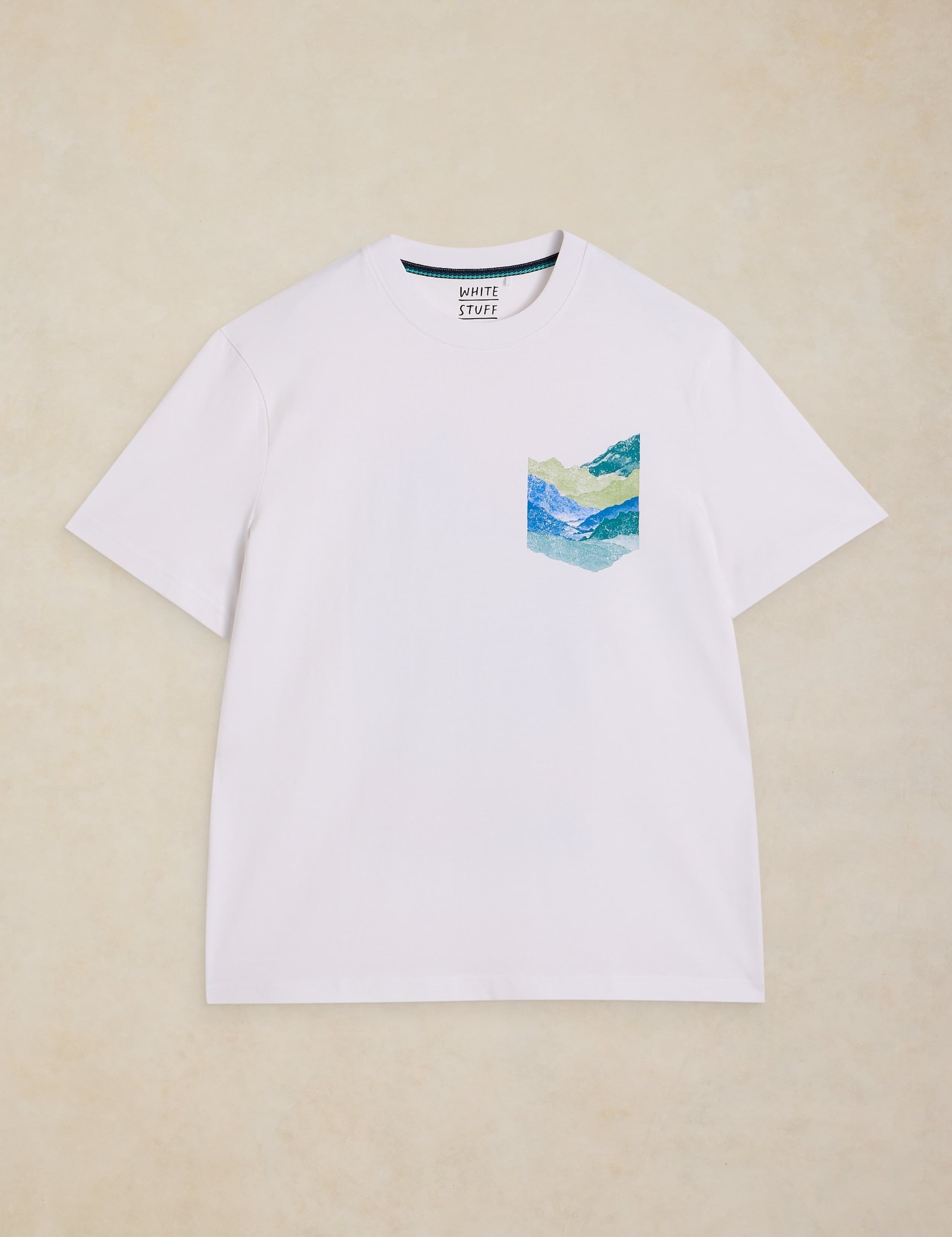 Pure Cotton Graphic Crew Neck T-Shirt 2 of 6