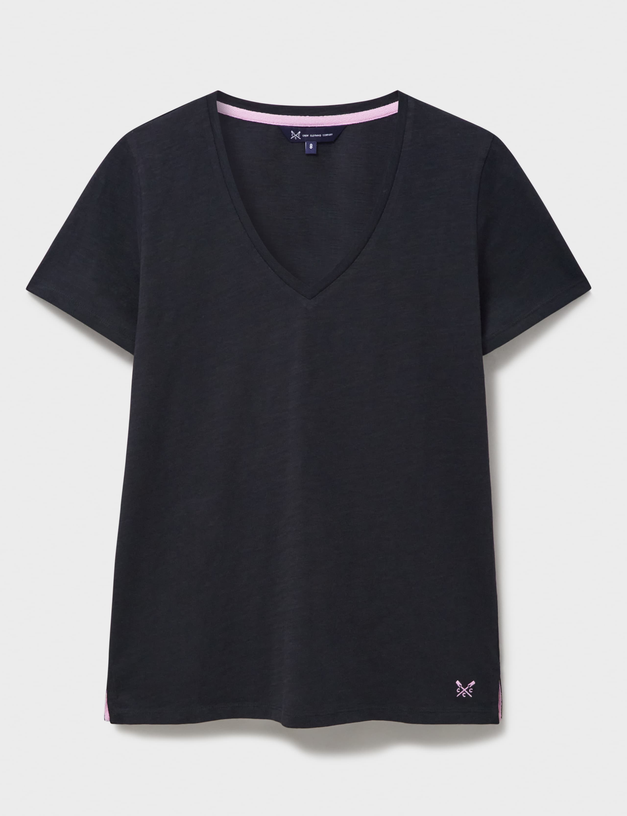 Pure Cotton V-Neck T-Shirt 2 of 5
