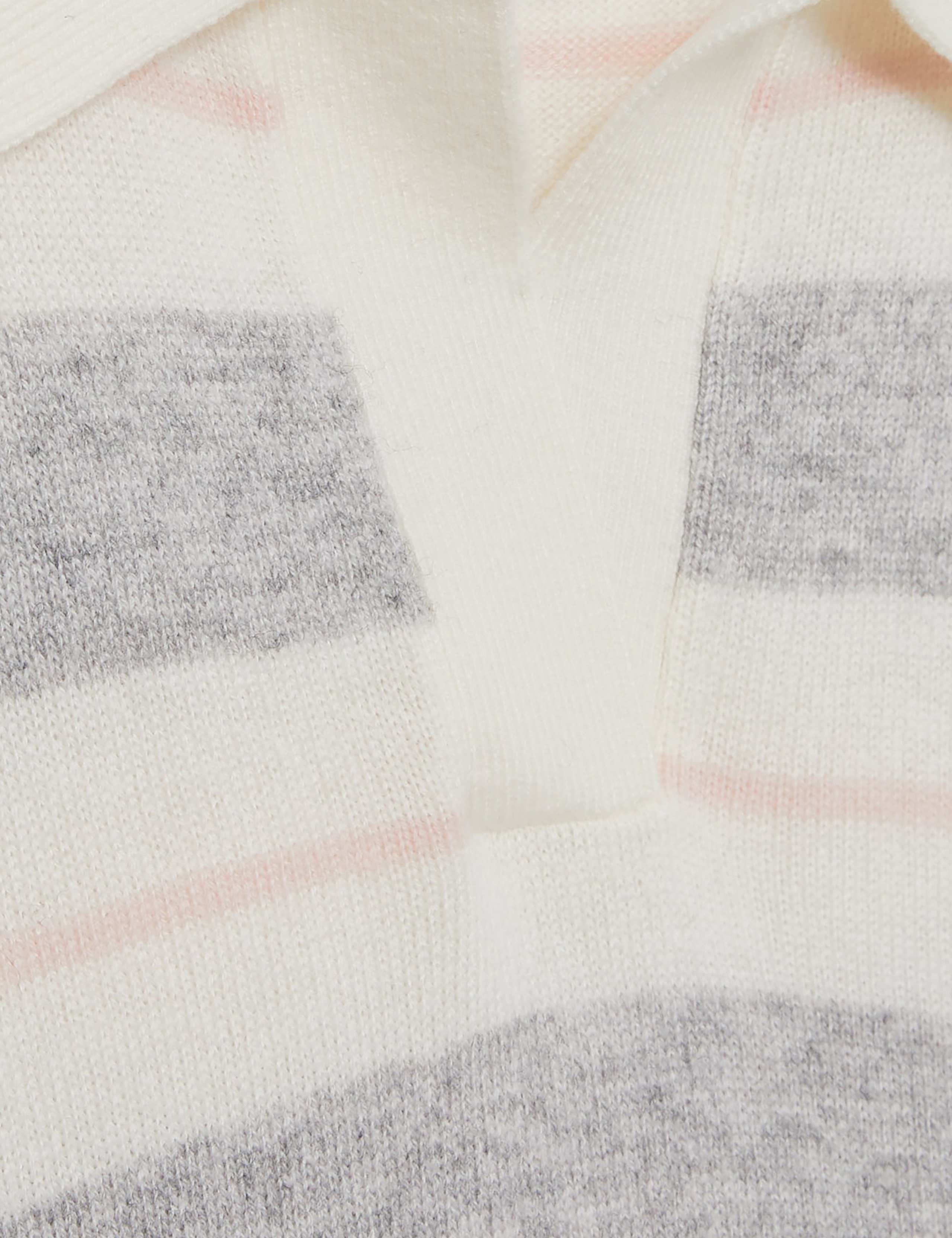 Wool Blend Striped Collared Jumper (4-14 Yrs) 4 of 4