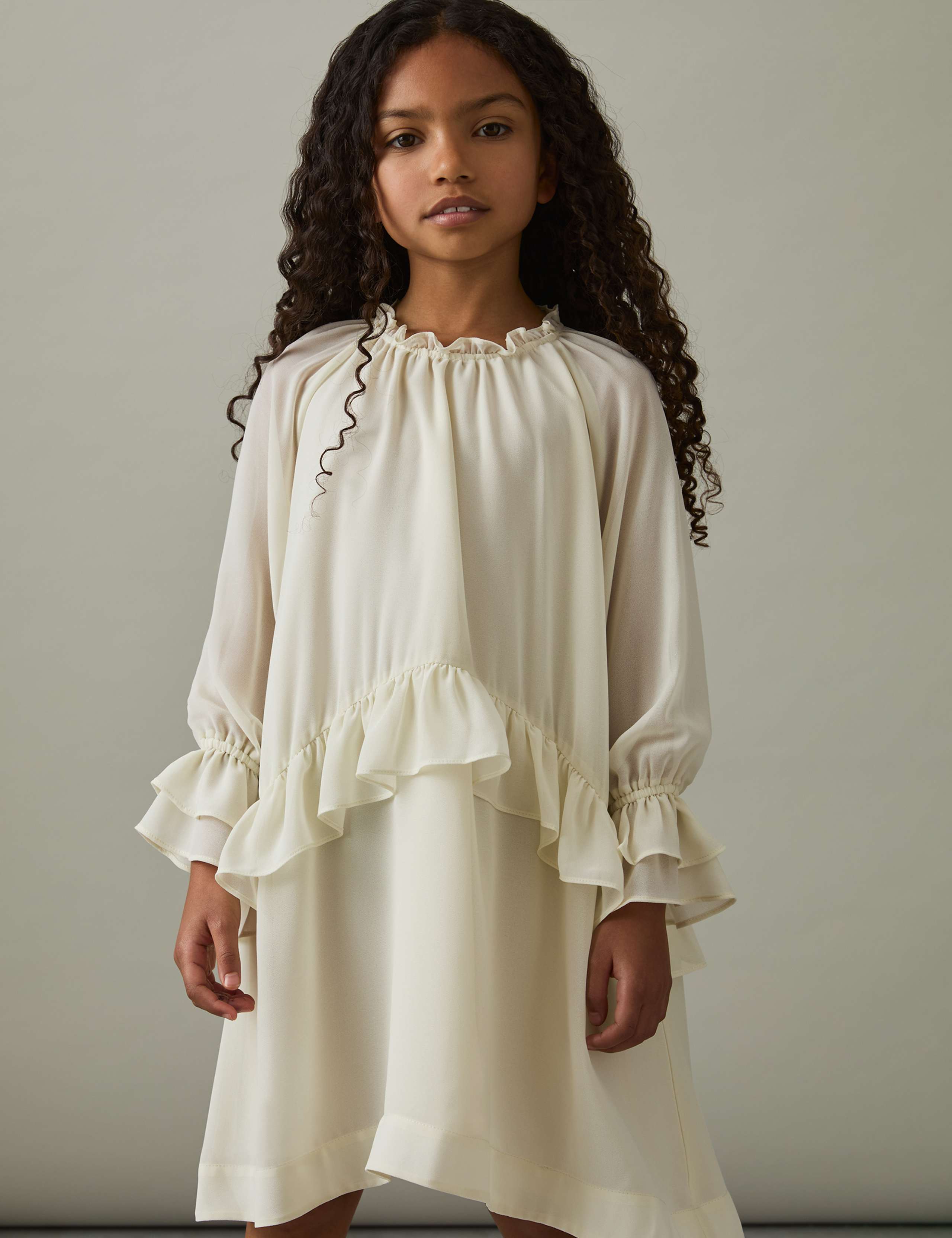 Frill Occasion Dress (4-14 Yrs) 3 of 4