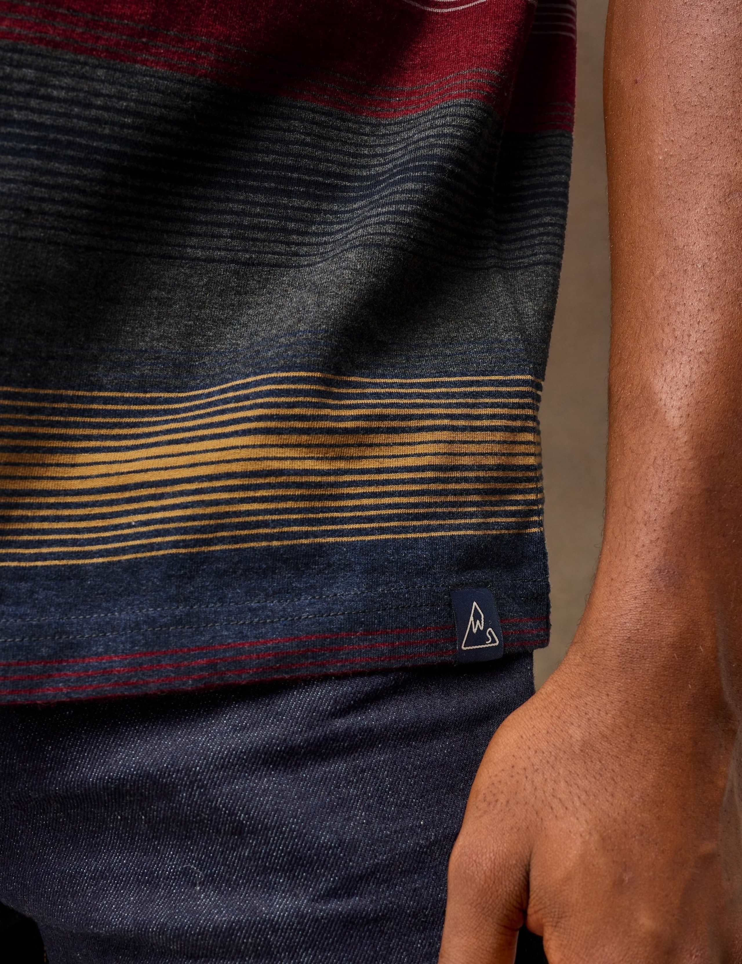 Pure Cotton Crew Neck Striped T-Shirt 5 of 6