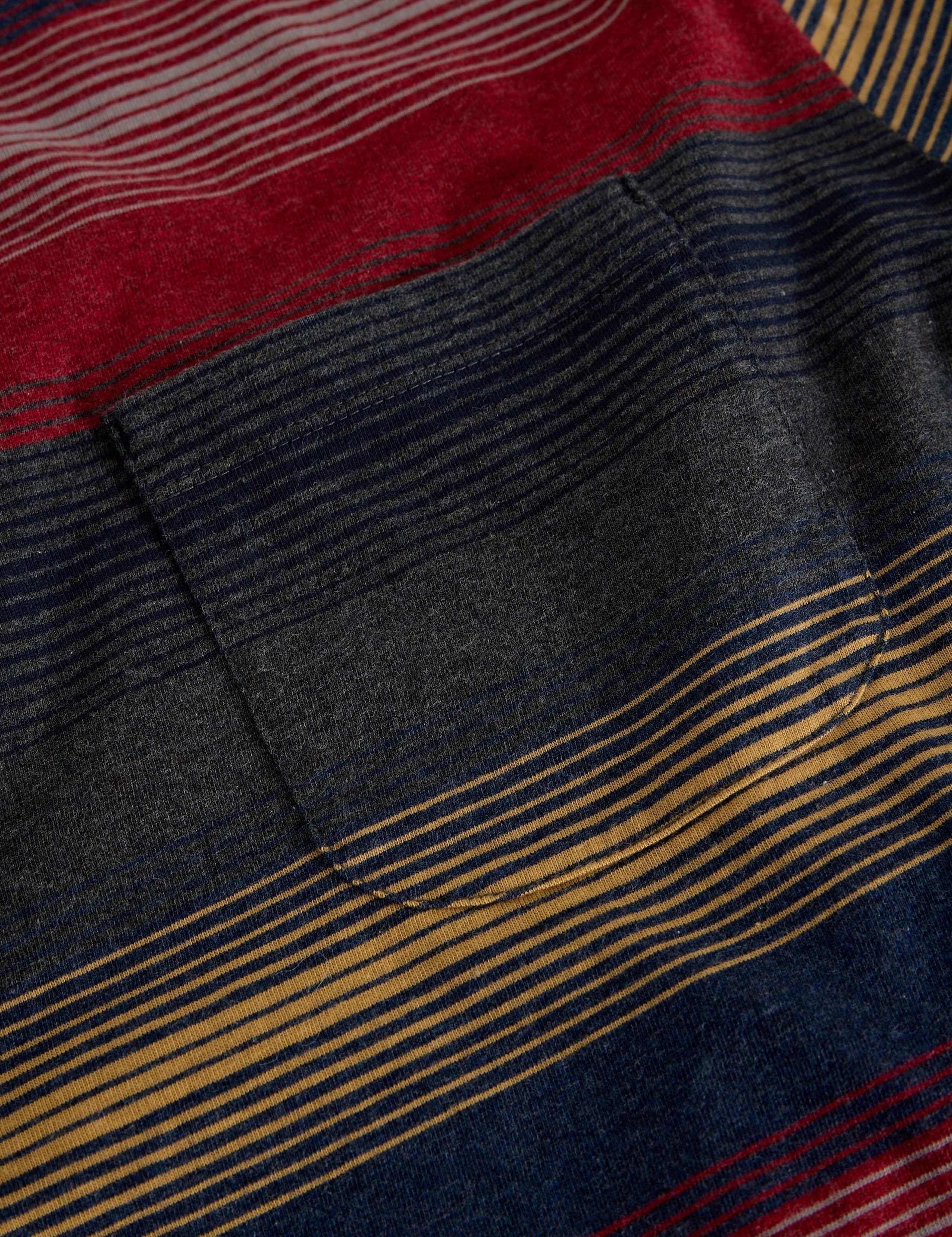 Pure Cotton Crew Neck Striped T-Shirt 6 of 6