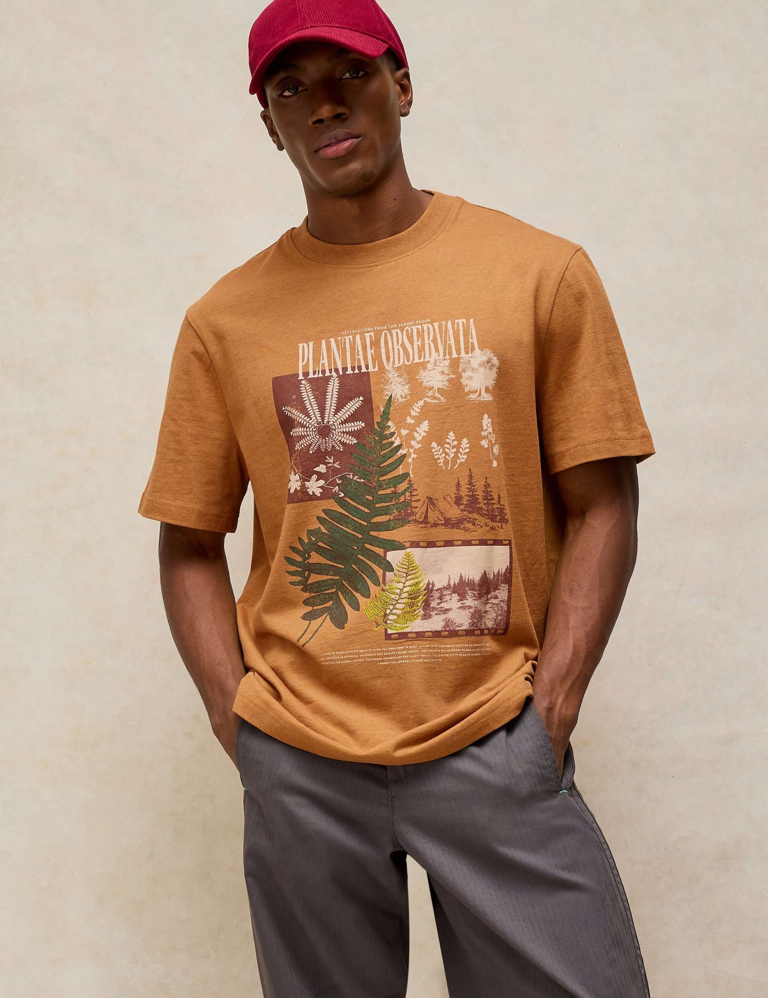 Cotton Rich Crew Neck Graphic T-Shirt 4 of 6