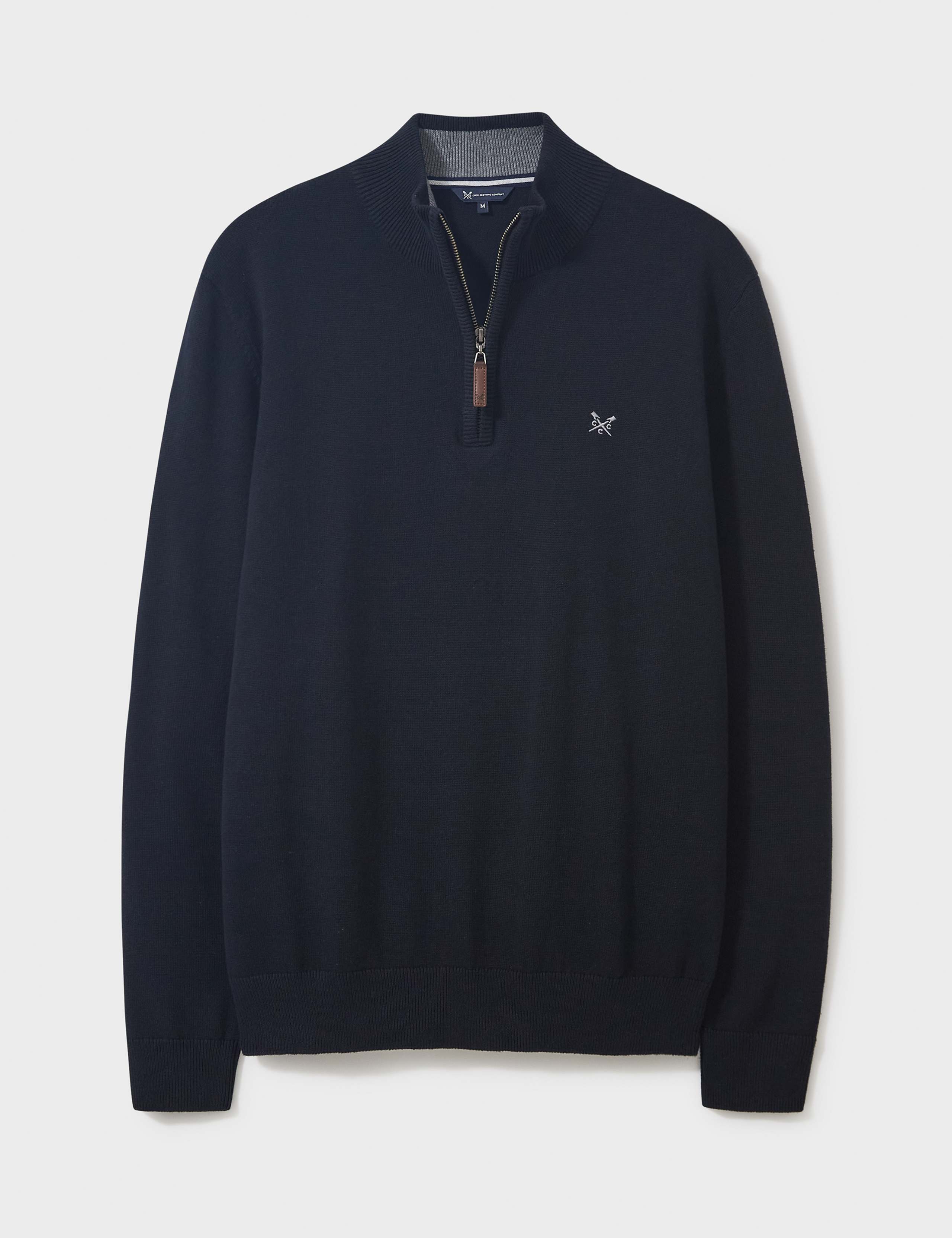 Pure Cotton Half Zip Jumper 2 of 4