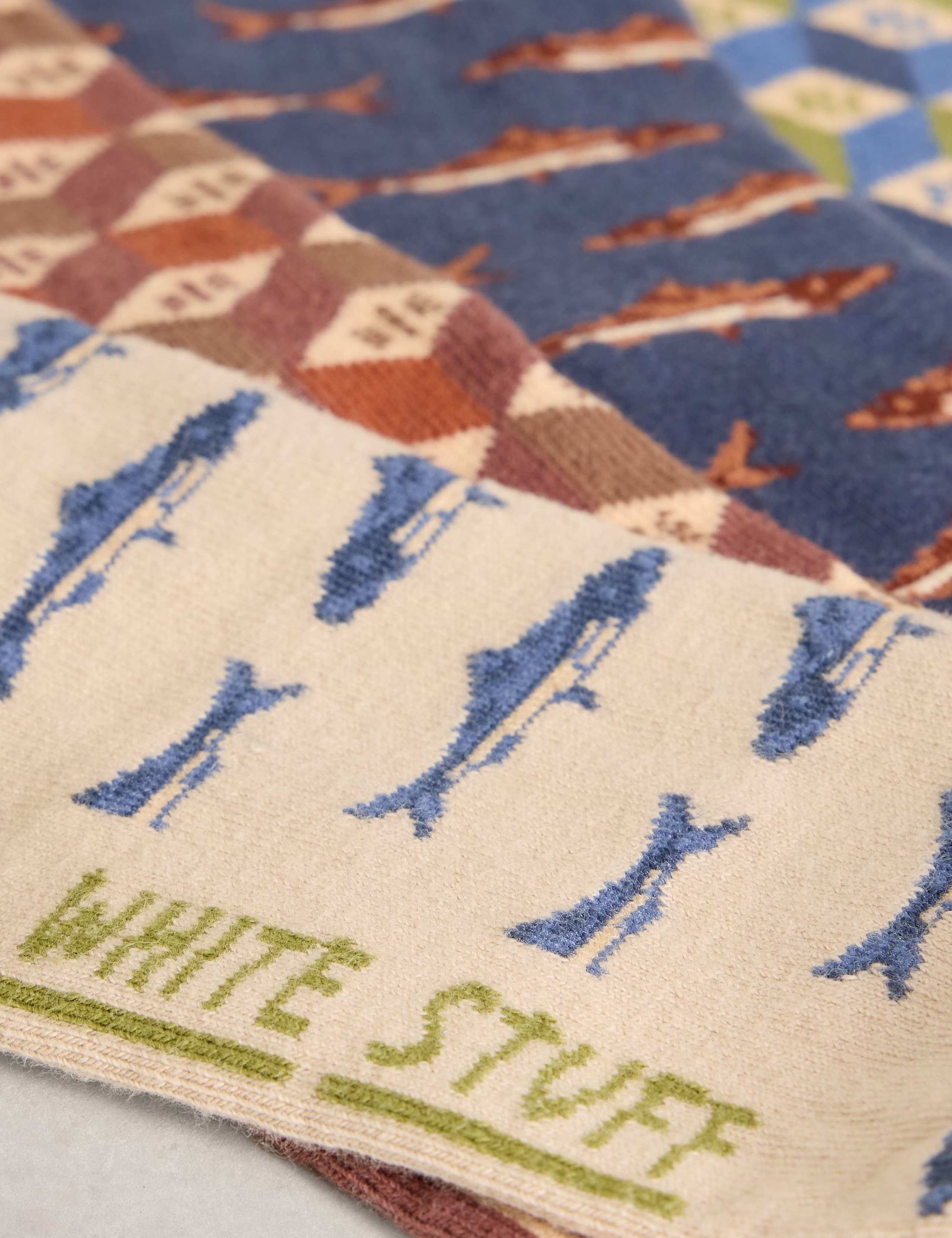 4 Pack Fish Pattern Cotton Rich Socks 2 of 4