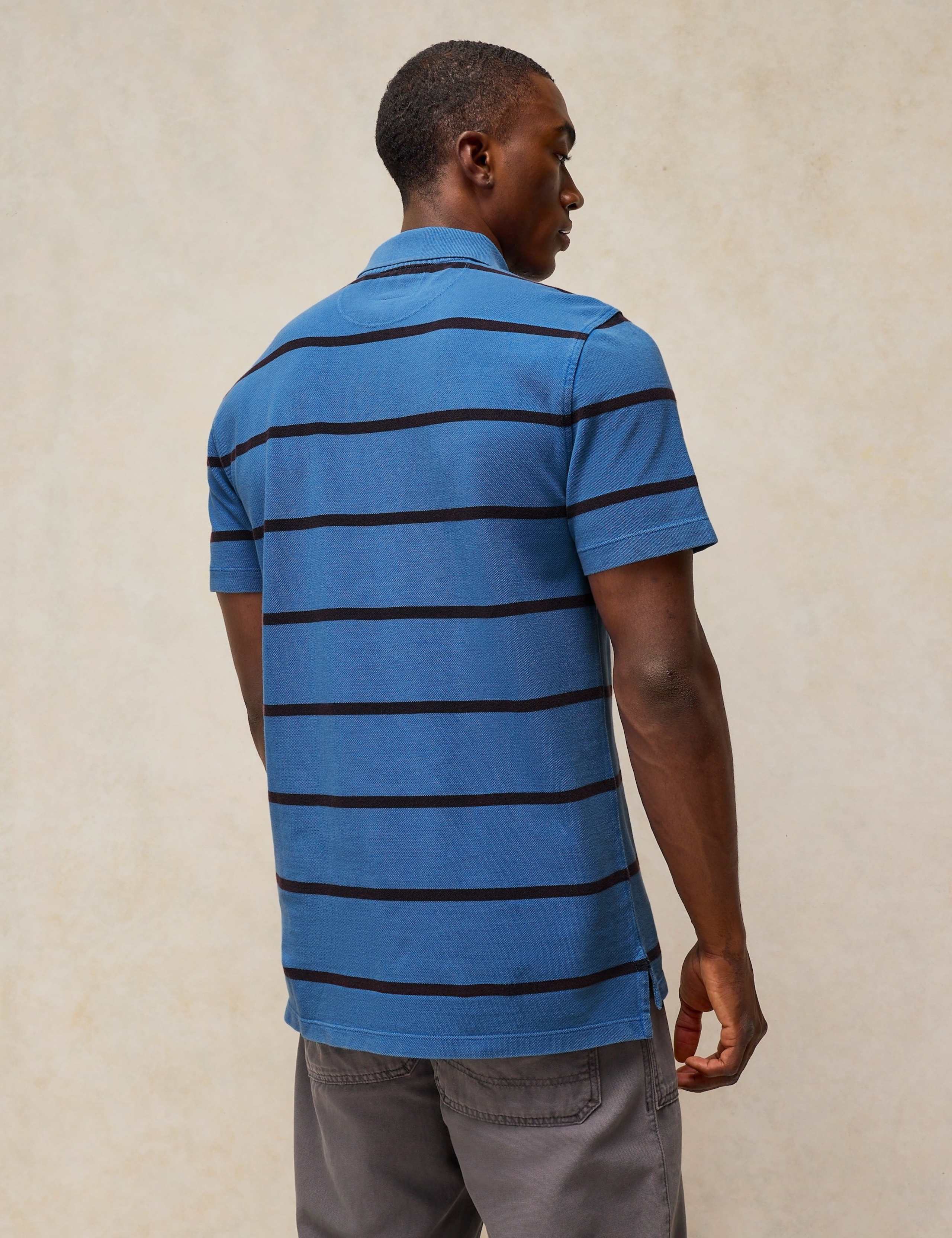 Pure Cotton Striped Utility Polo Shirt 5 of 6