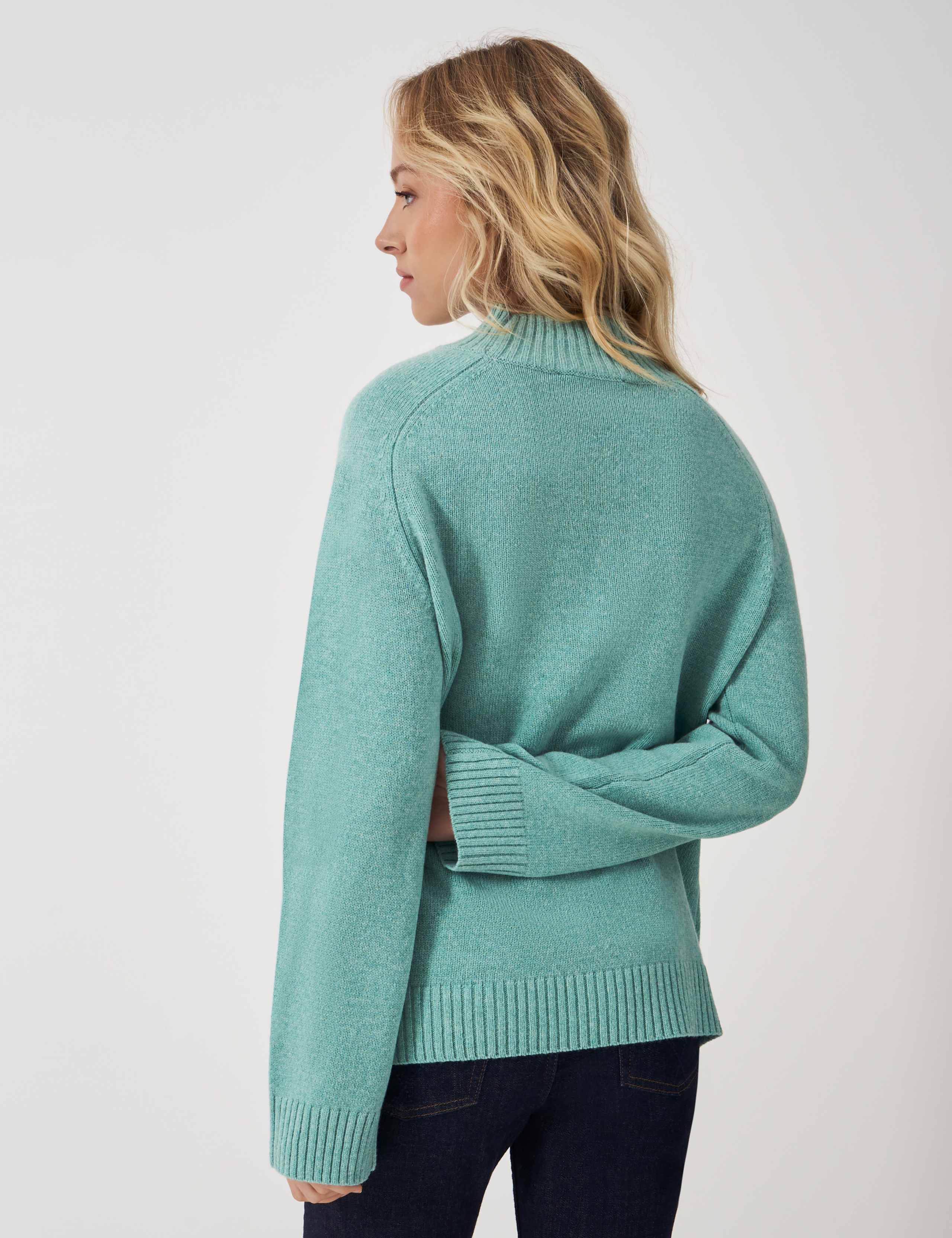 Merino Wool Rich Funnel Neck Jumper 4 of 5