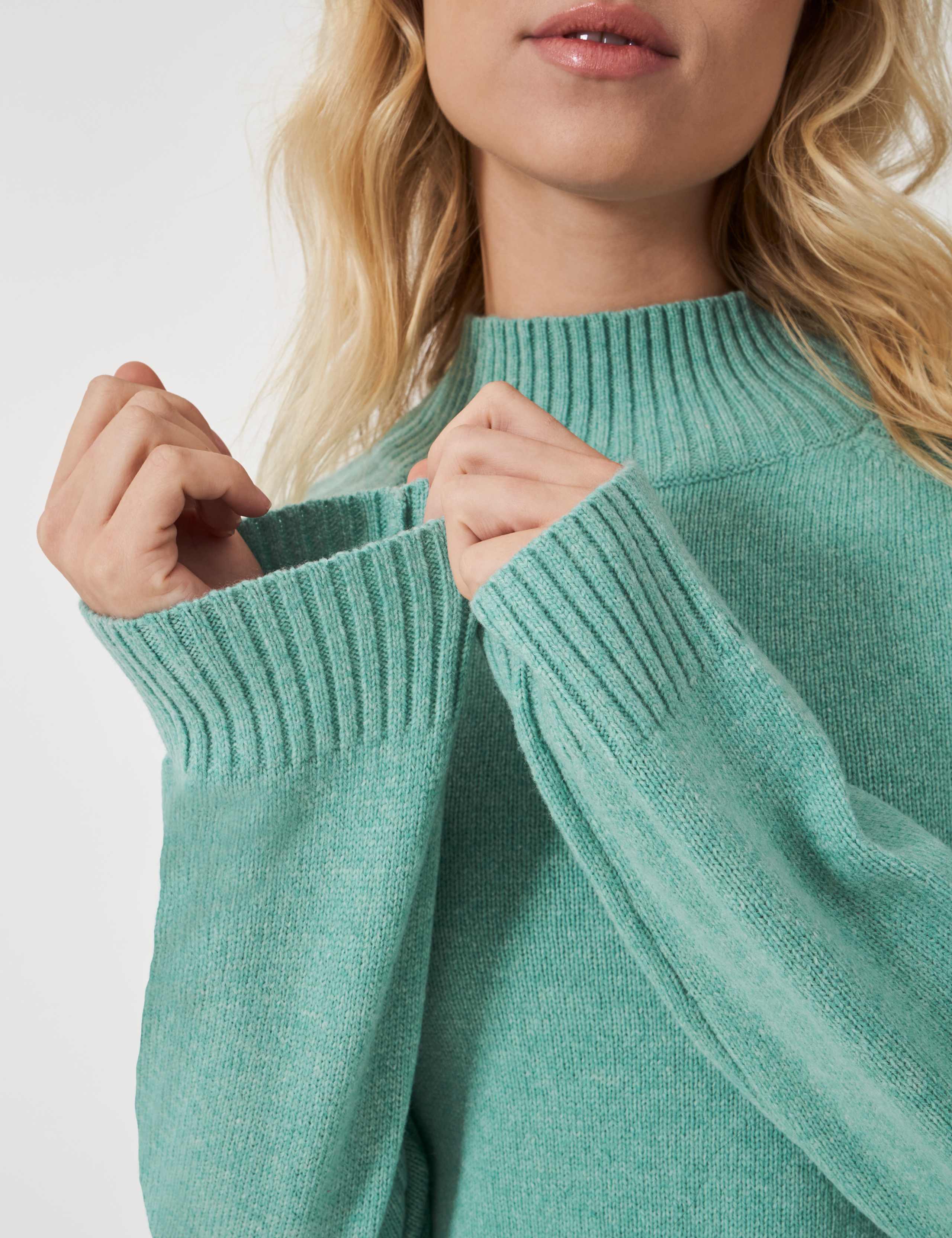 Merino Wool Rich Funnel Neck Jumper 5 of 5