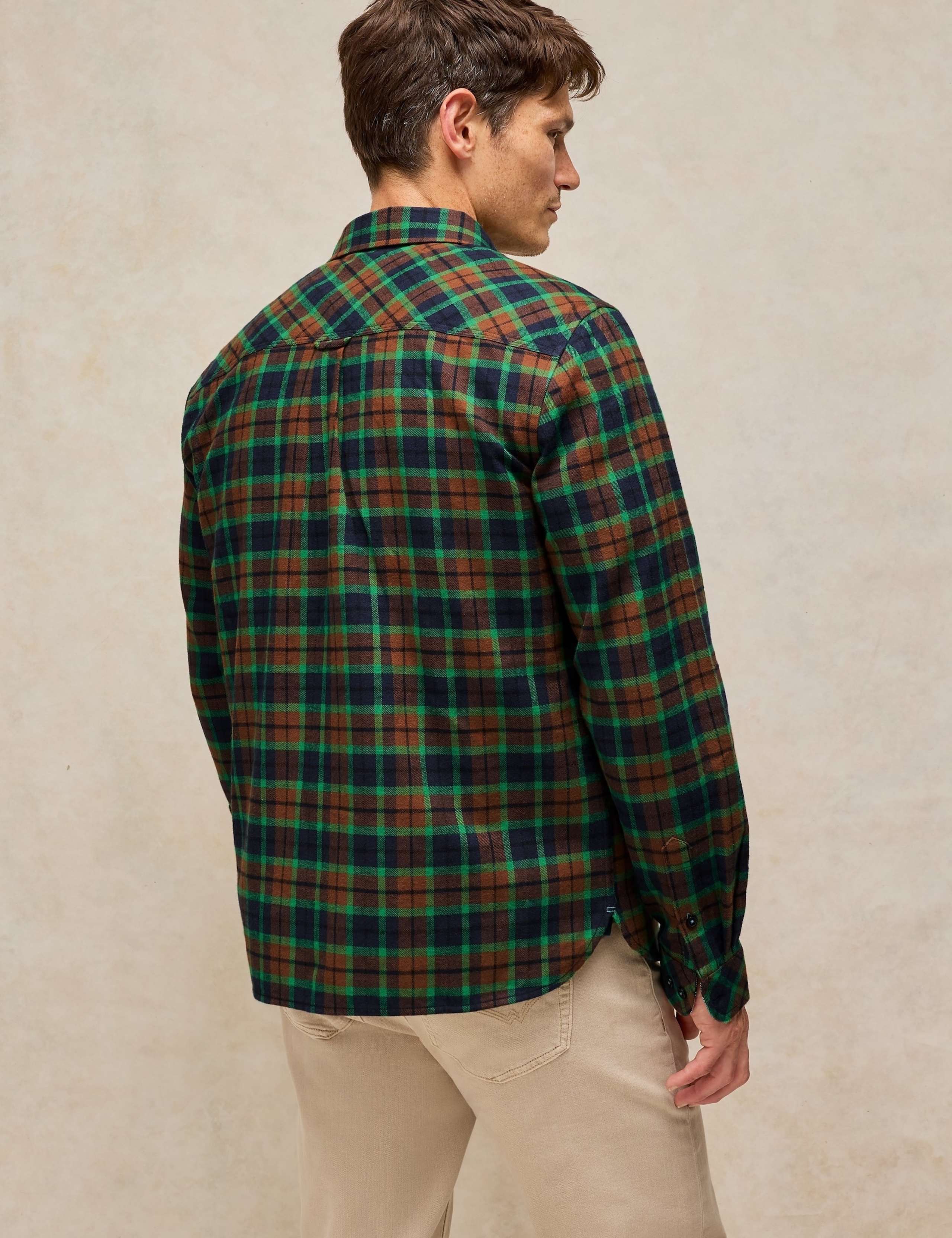 Cotton Checked Classic Collar Shirt 4 of 6