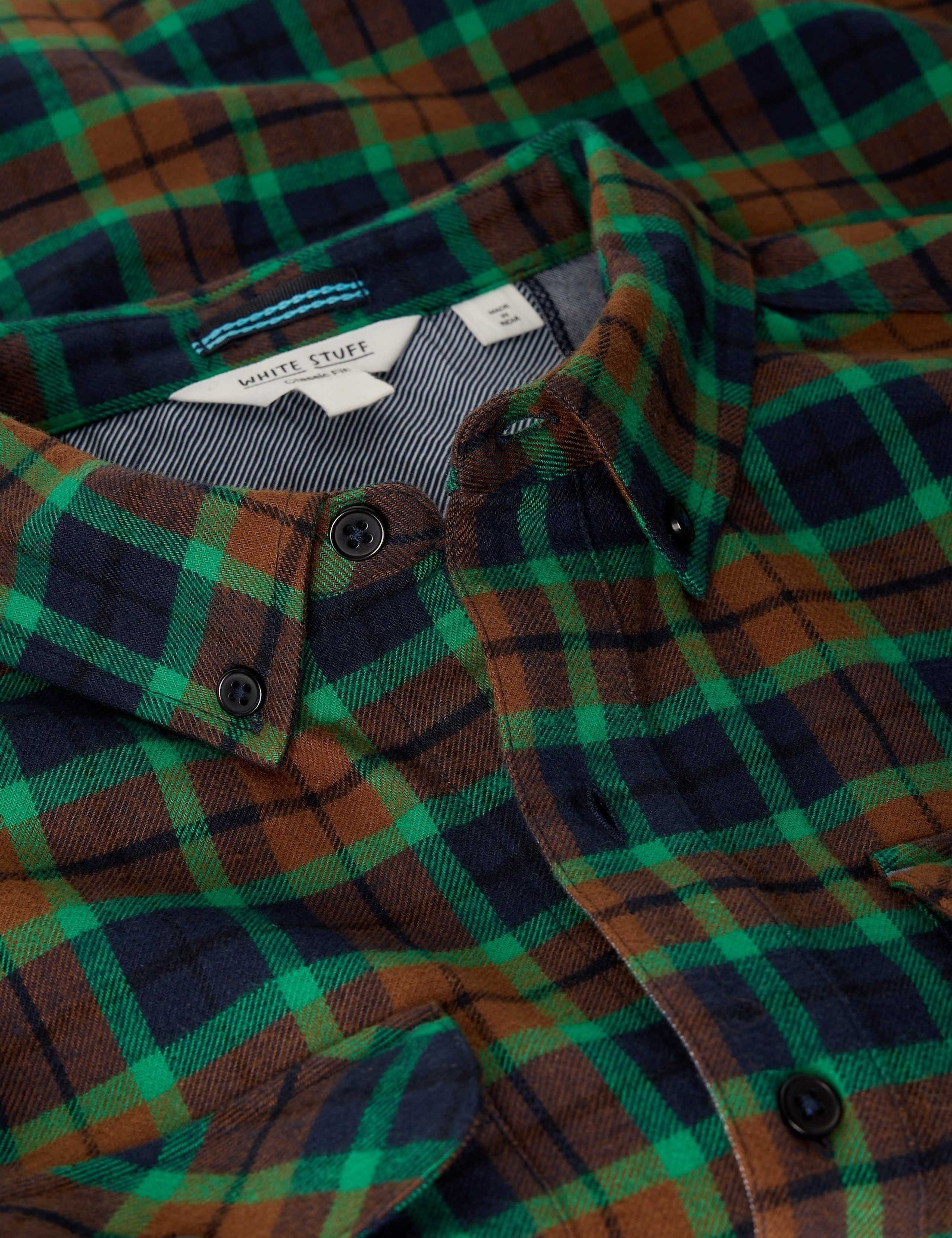 Cotton Checked Classic Collar Shirt 6 of 6