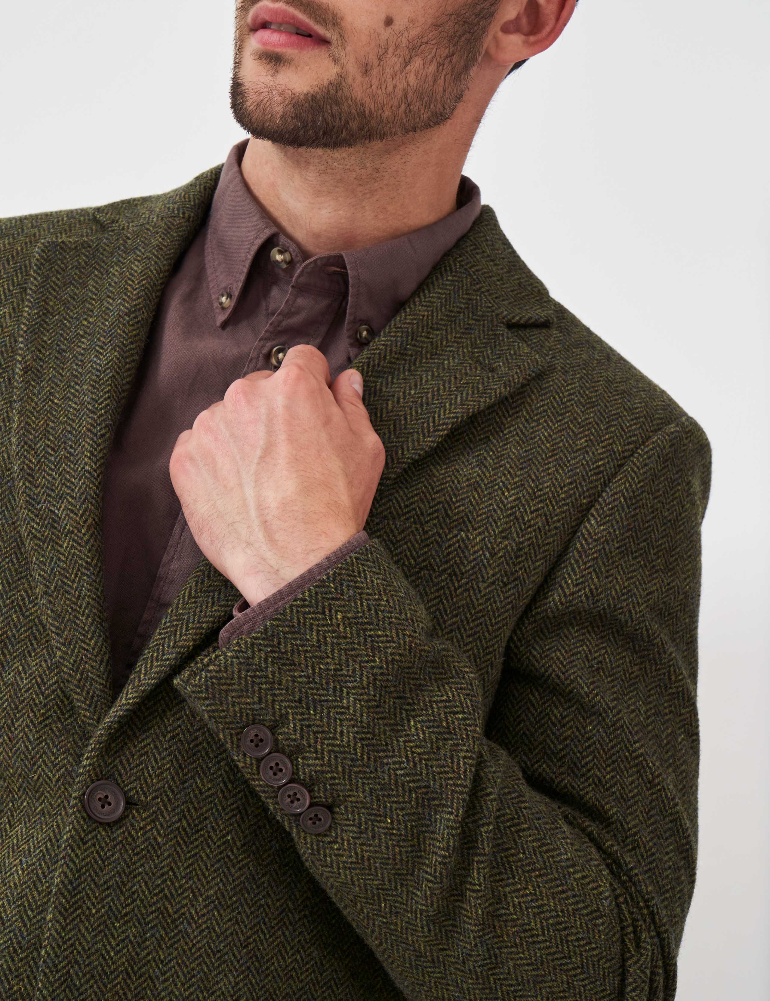 Wool Rich Herringbone Blazer 4 of 4