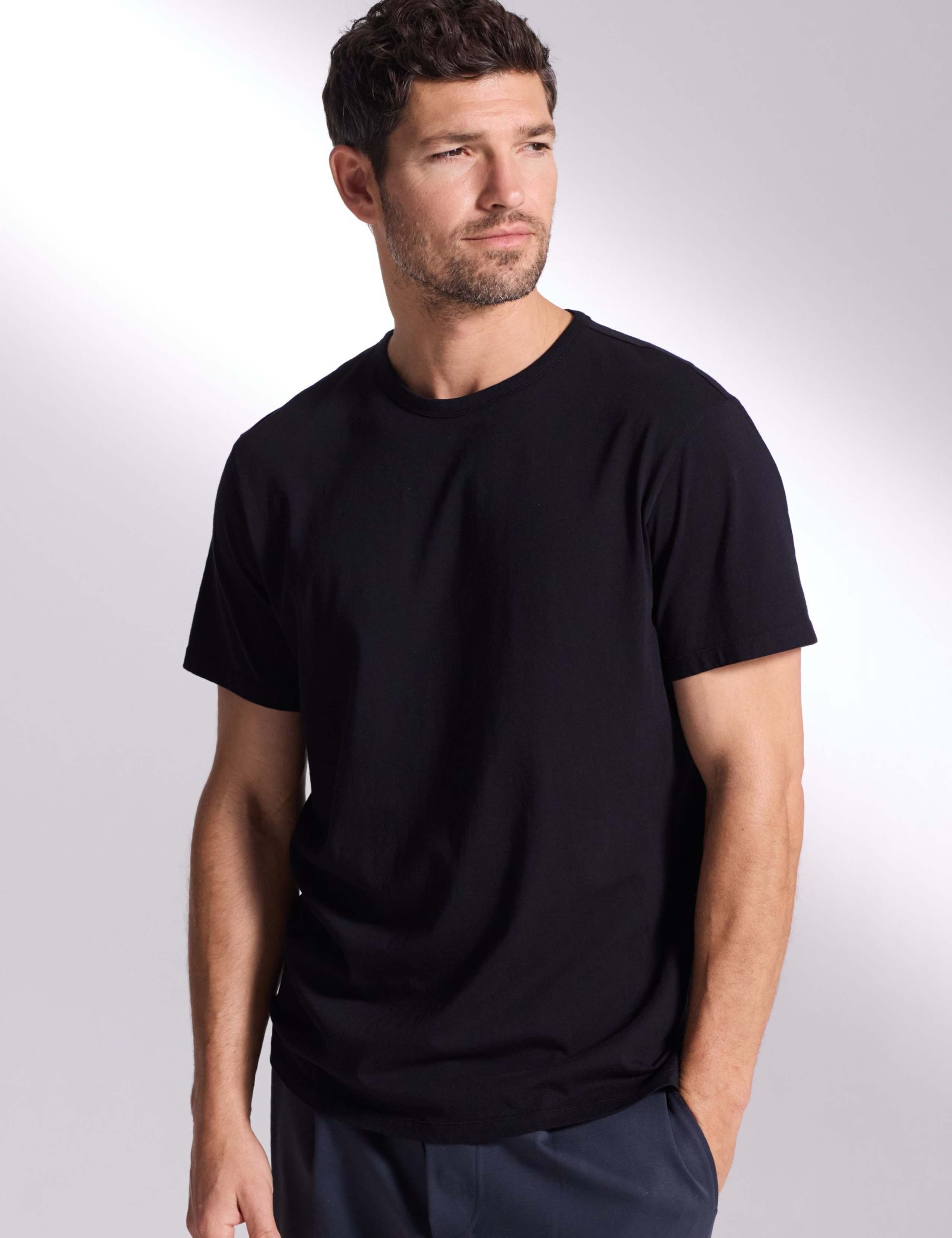 Pure Cotton Crew Neck T-Shirt 1 of 5