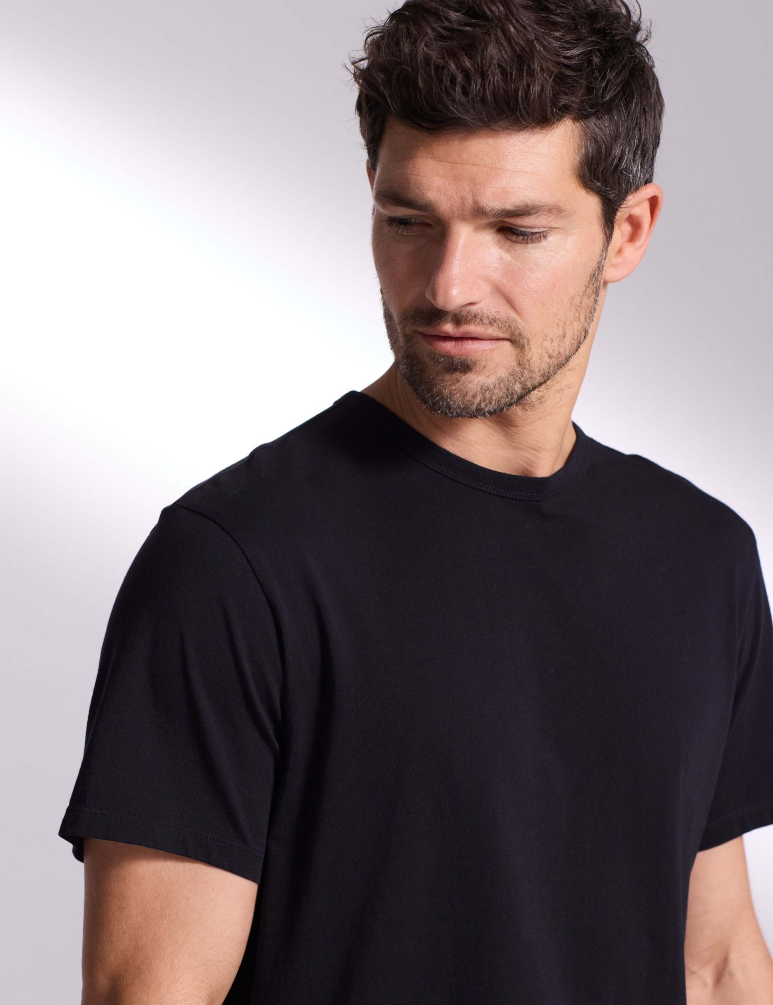 Pure Cotton Crew Neck T-Shirt 4 of 5