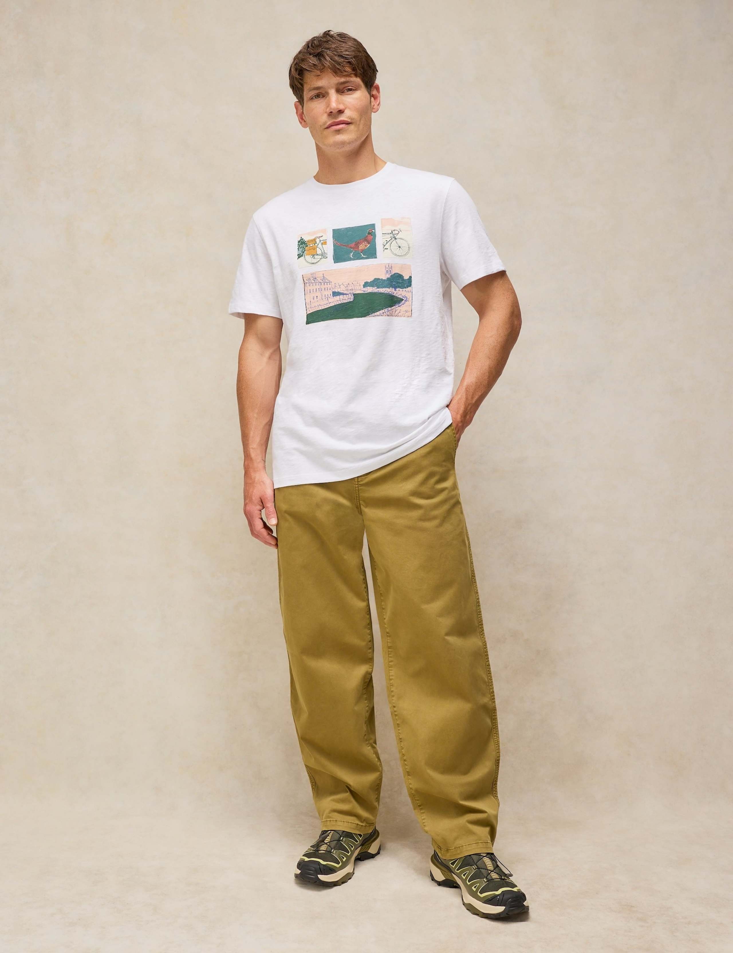 Cotton Graphic Crew Neck Short Sleeve T-Shirt 3 of 6