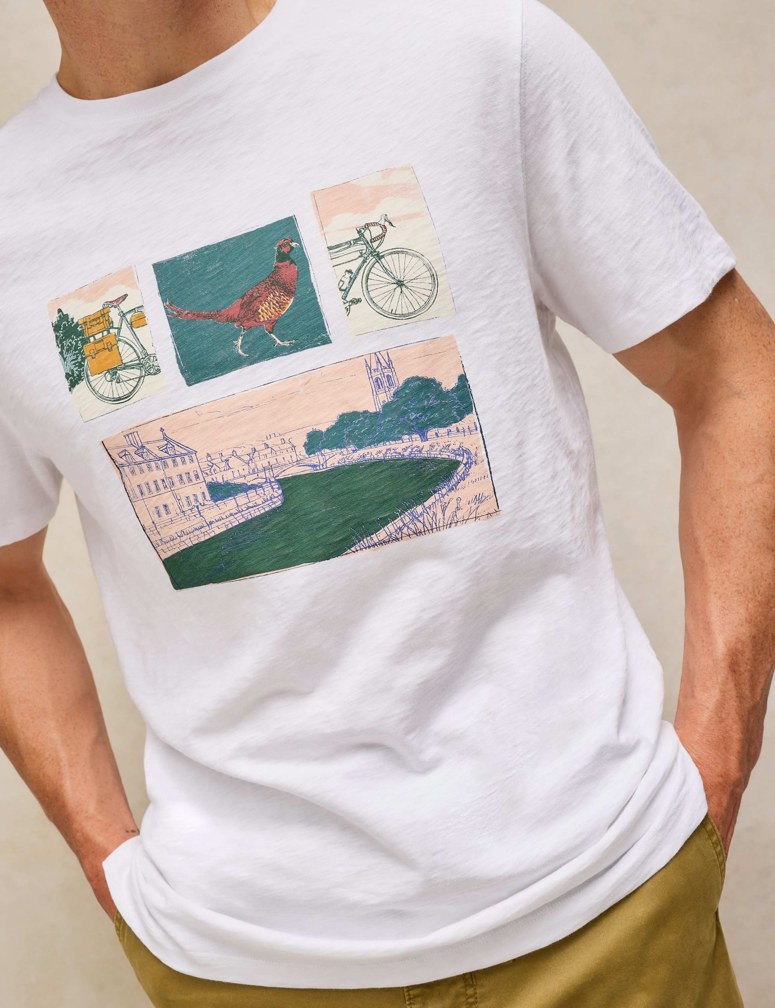 Cotton Graphic Crew Neck Short Sleeve T-Shirt 5 of 6