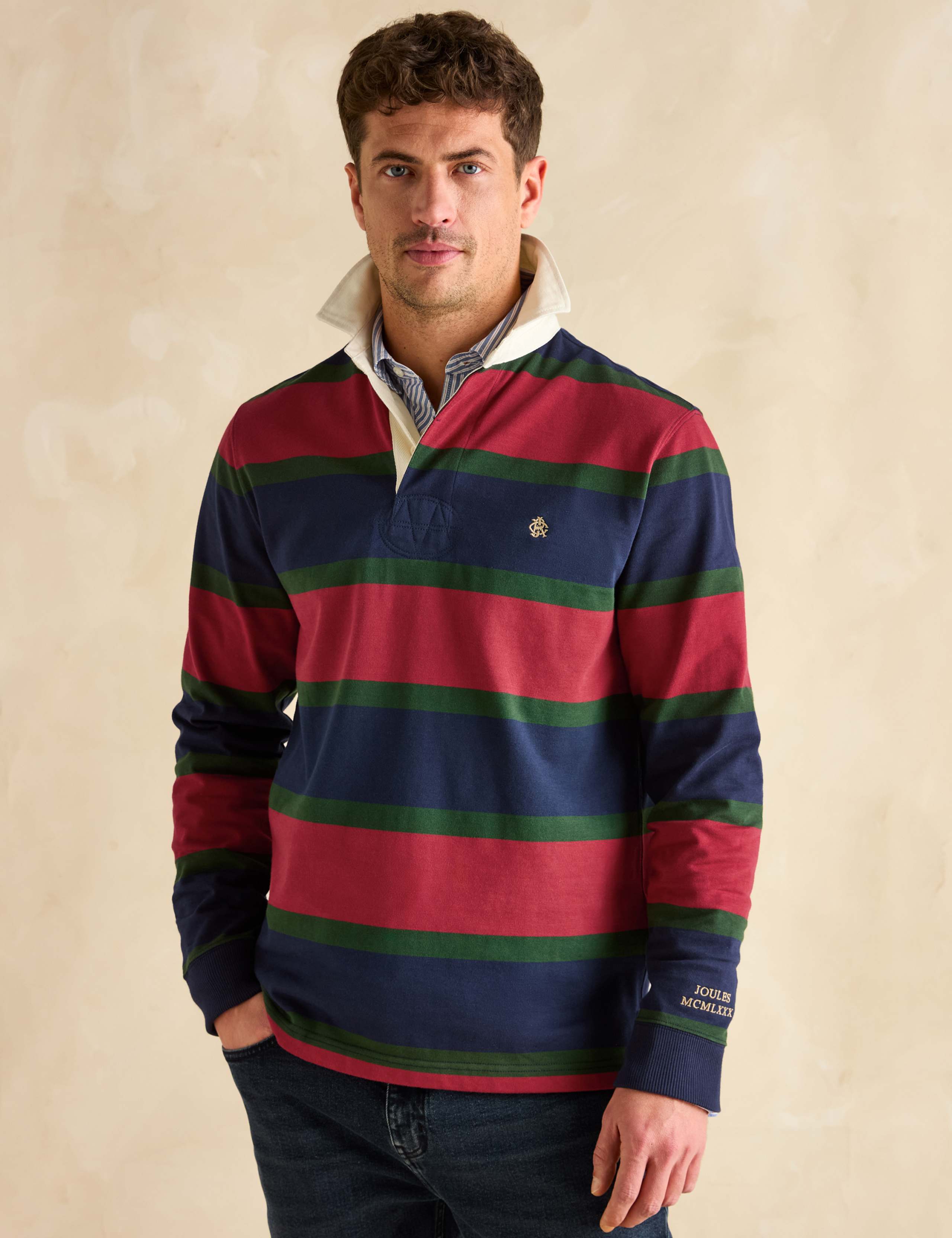 Pure Cotton Striped Rugby Shirt 3 of 7