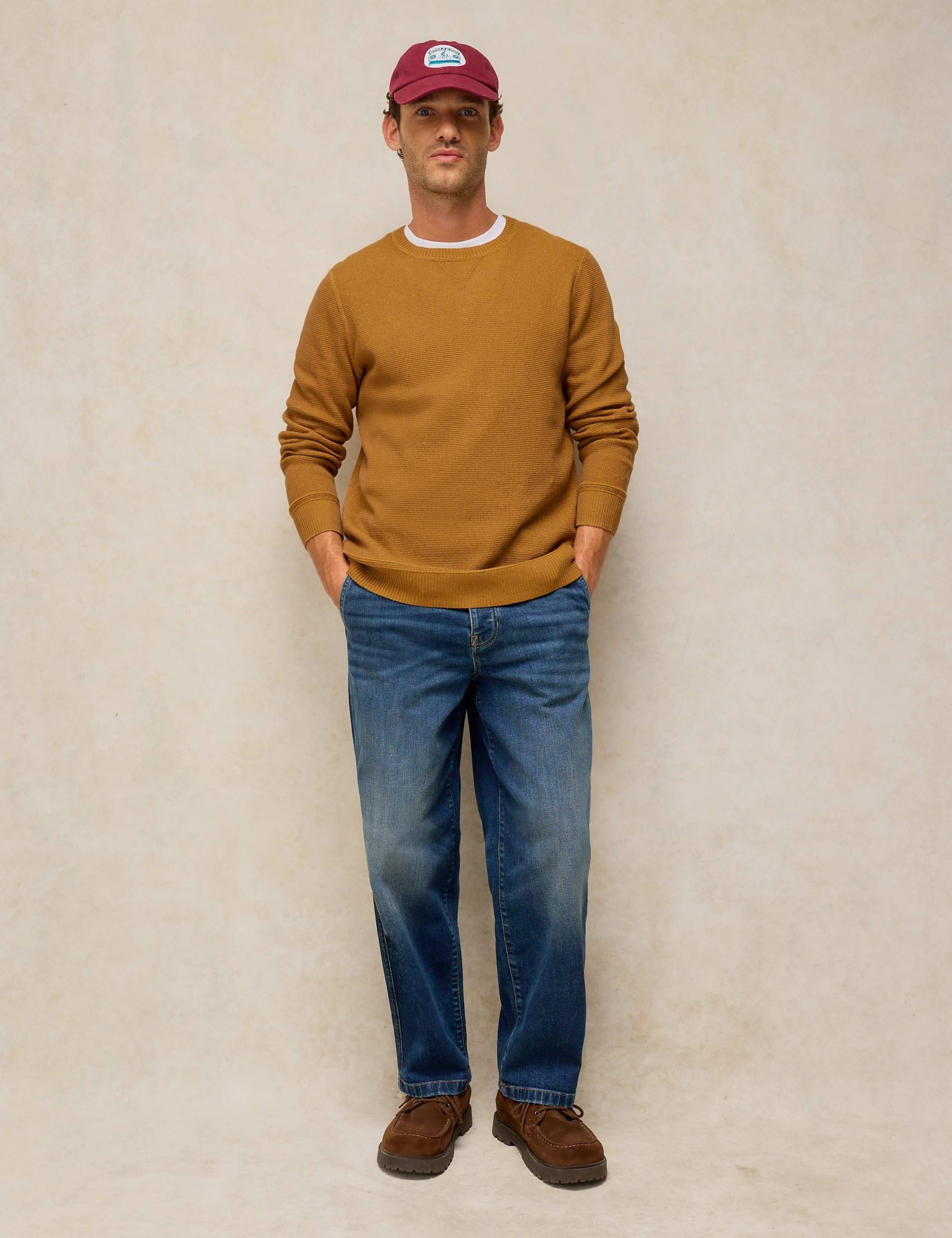 Pure Cotton Crew Neck Jumper 3 of 6