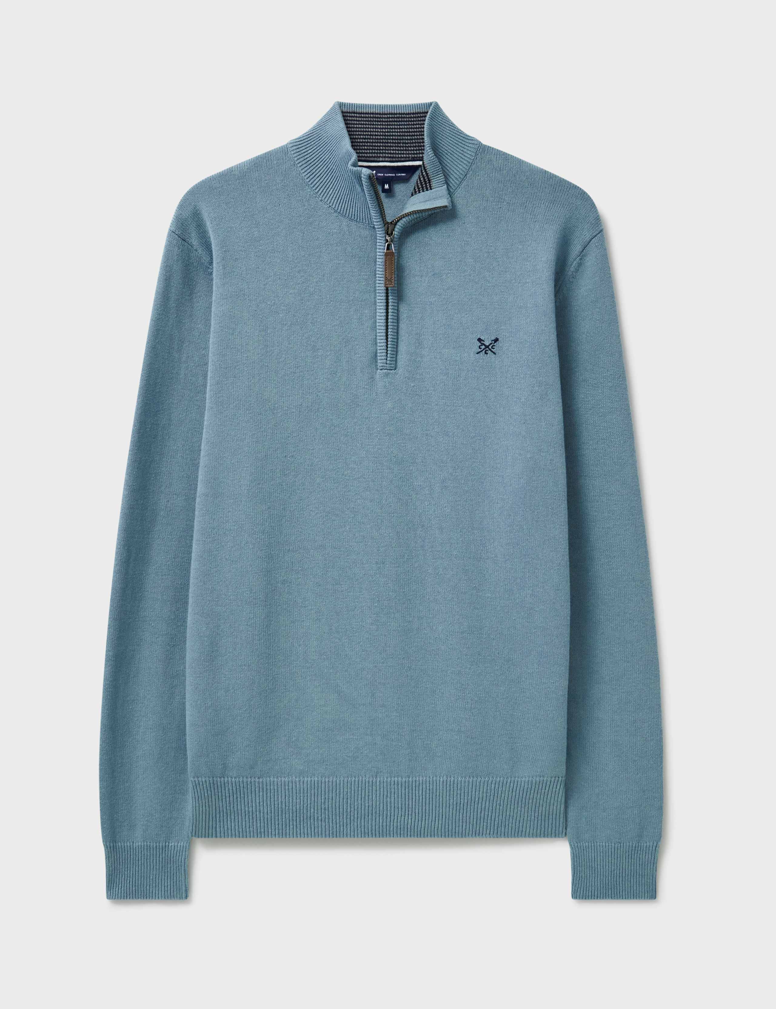 Pure Cotton Half Zip Jumper 2 of 5