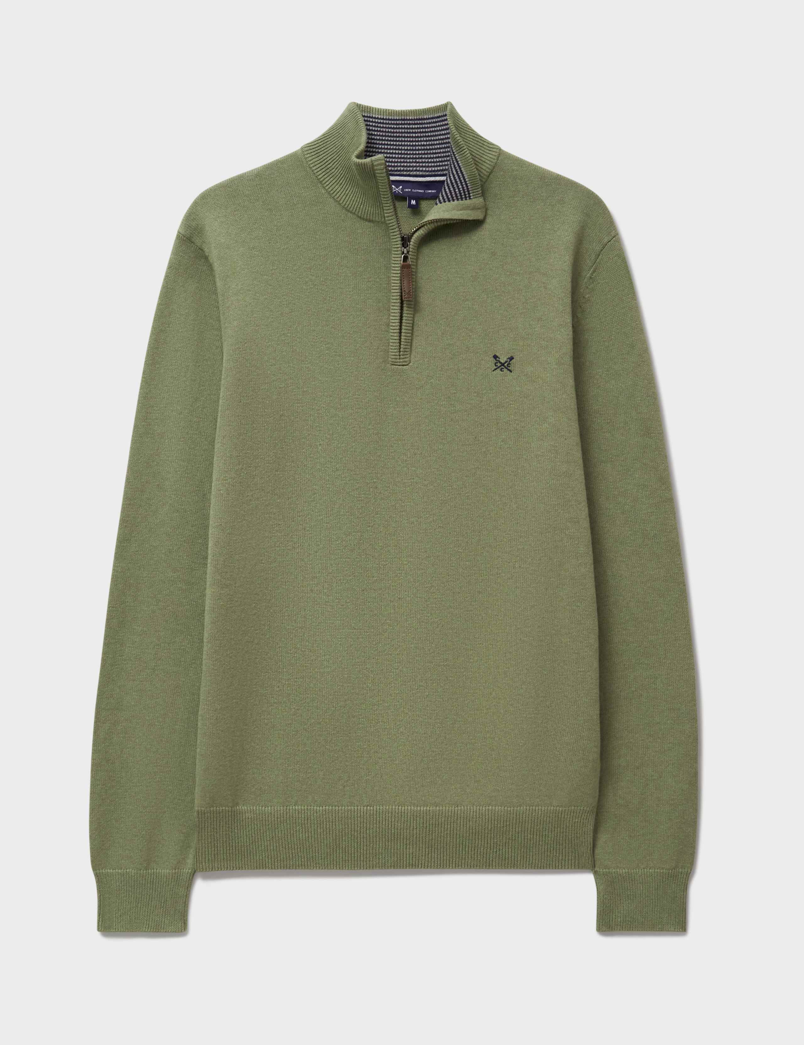 Pure Cotton Half Zip Jumper 2 of 5