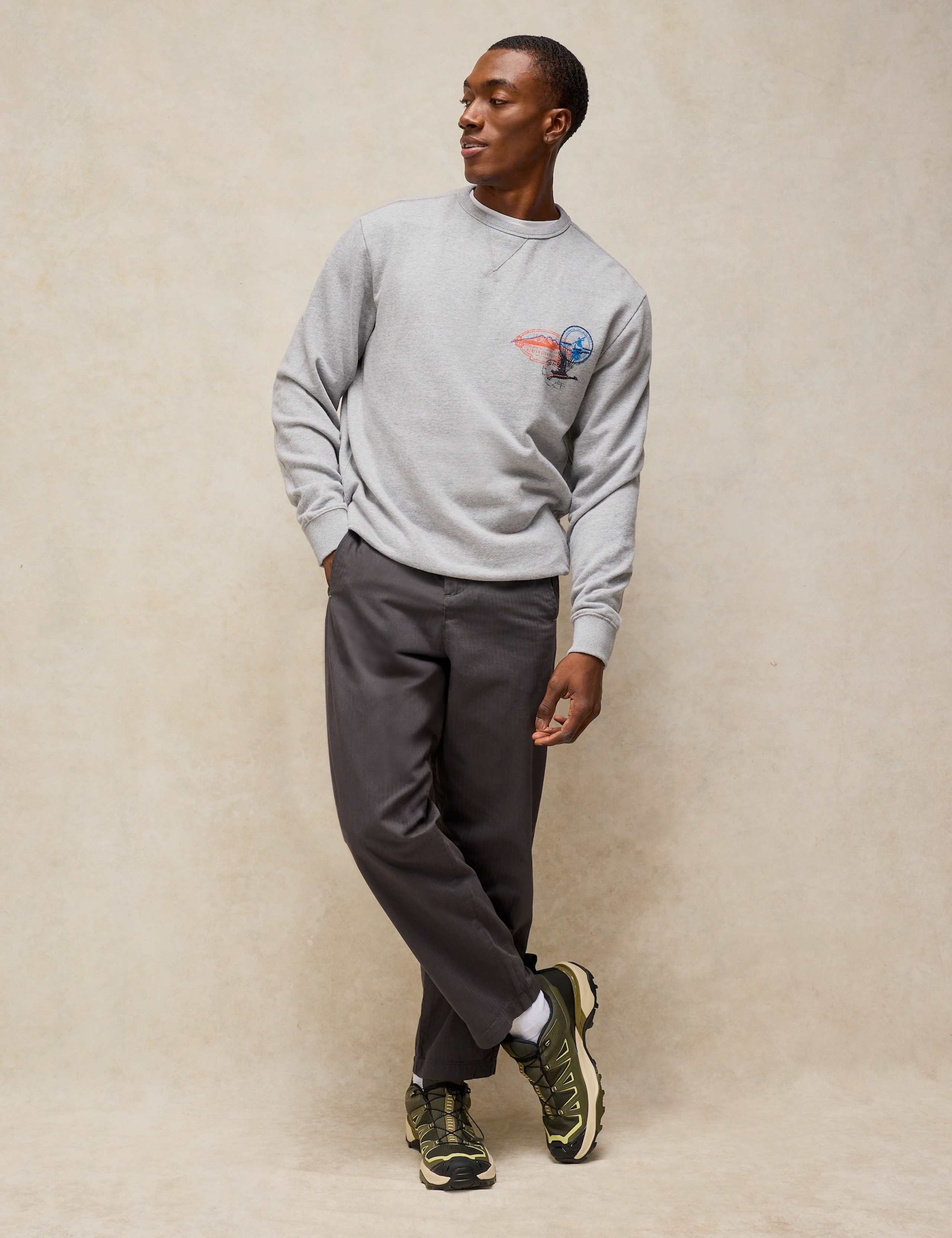 Regular Fit Cotton Tapered Ankle Trousers 3 of 7