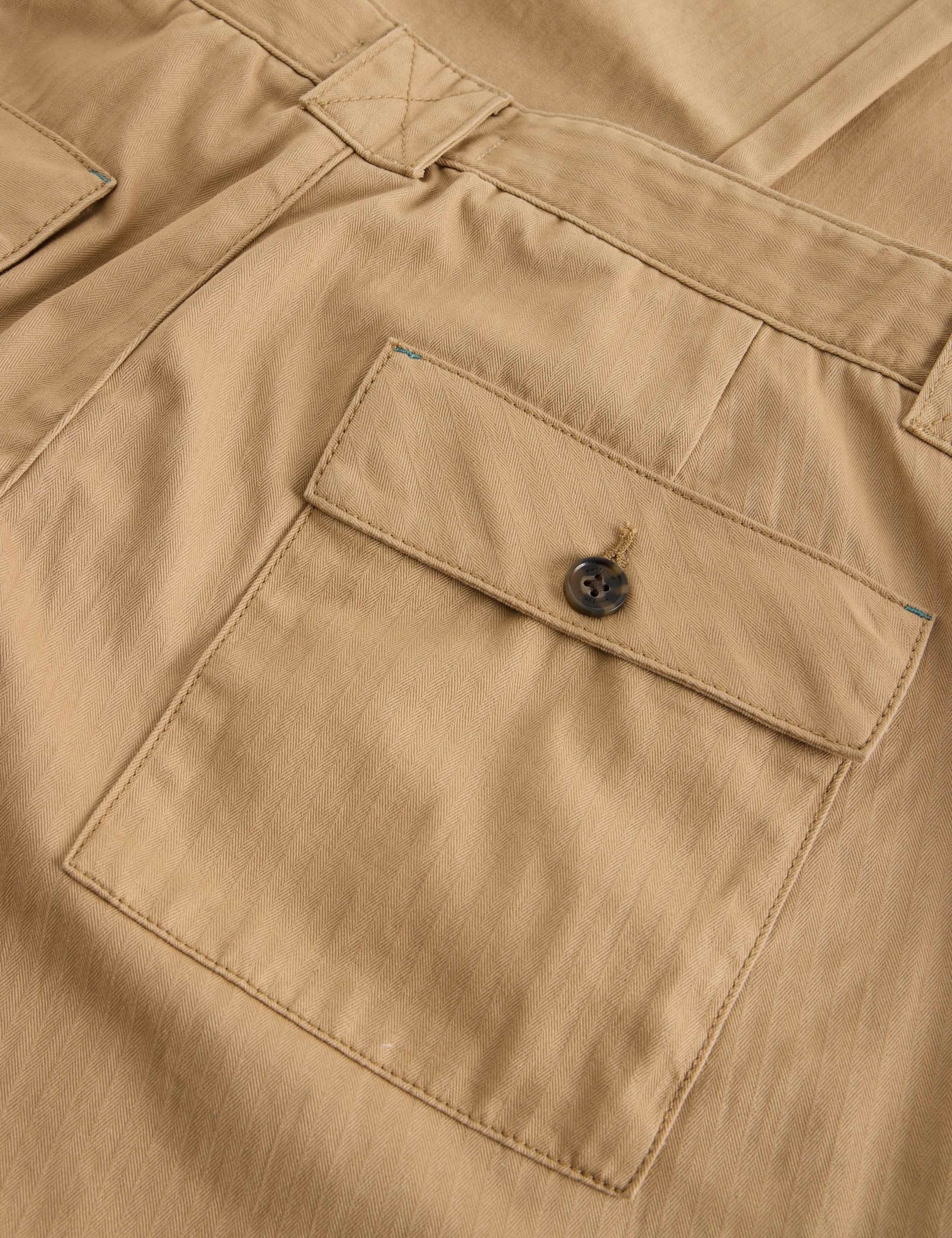 Regular Fit Cotton Tapered Ankle Trousers 6 of 6