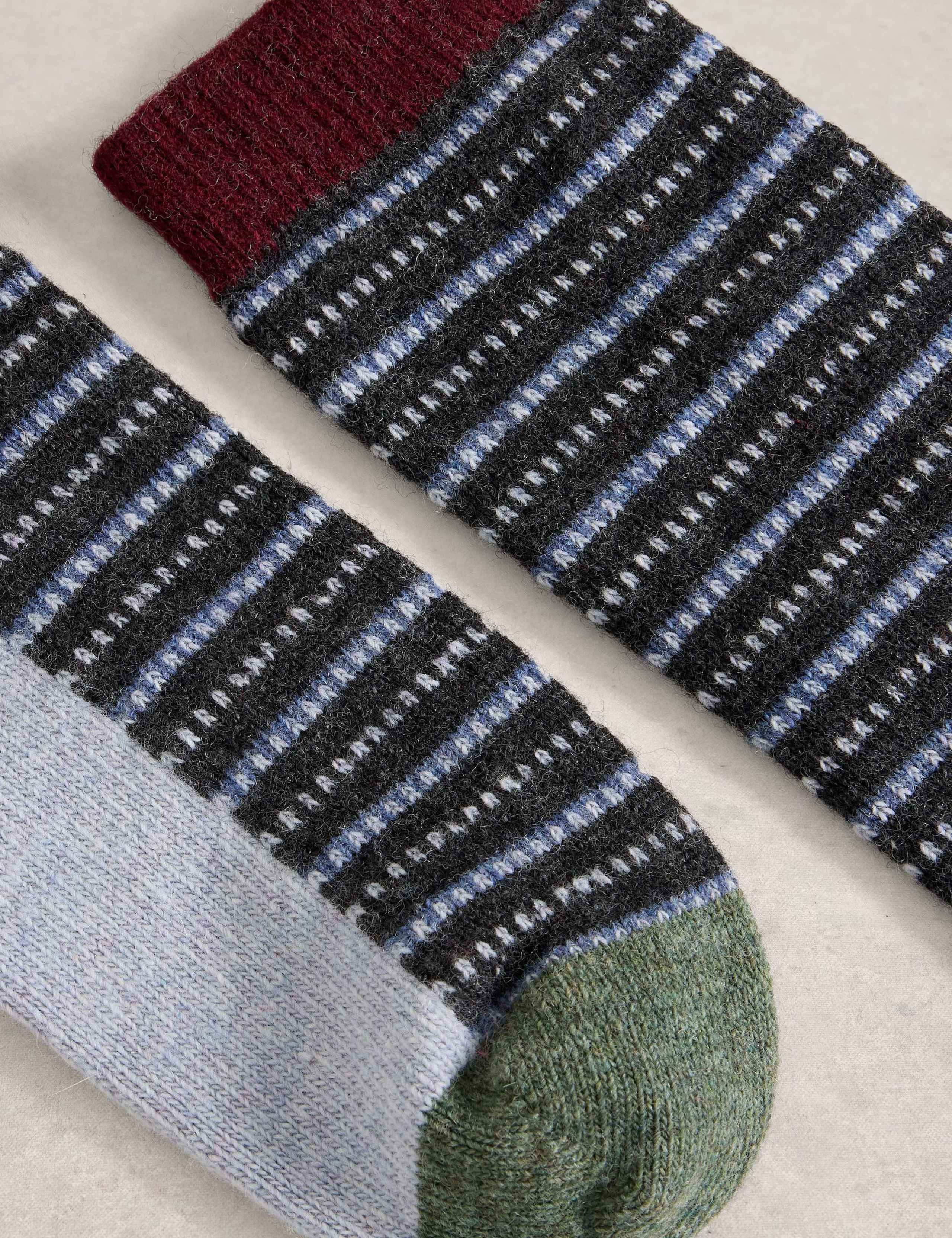 Striped Wool Rich Socks 2 of 2