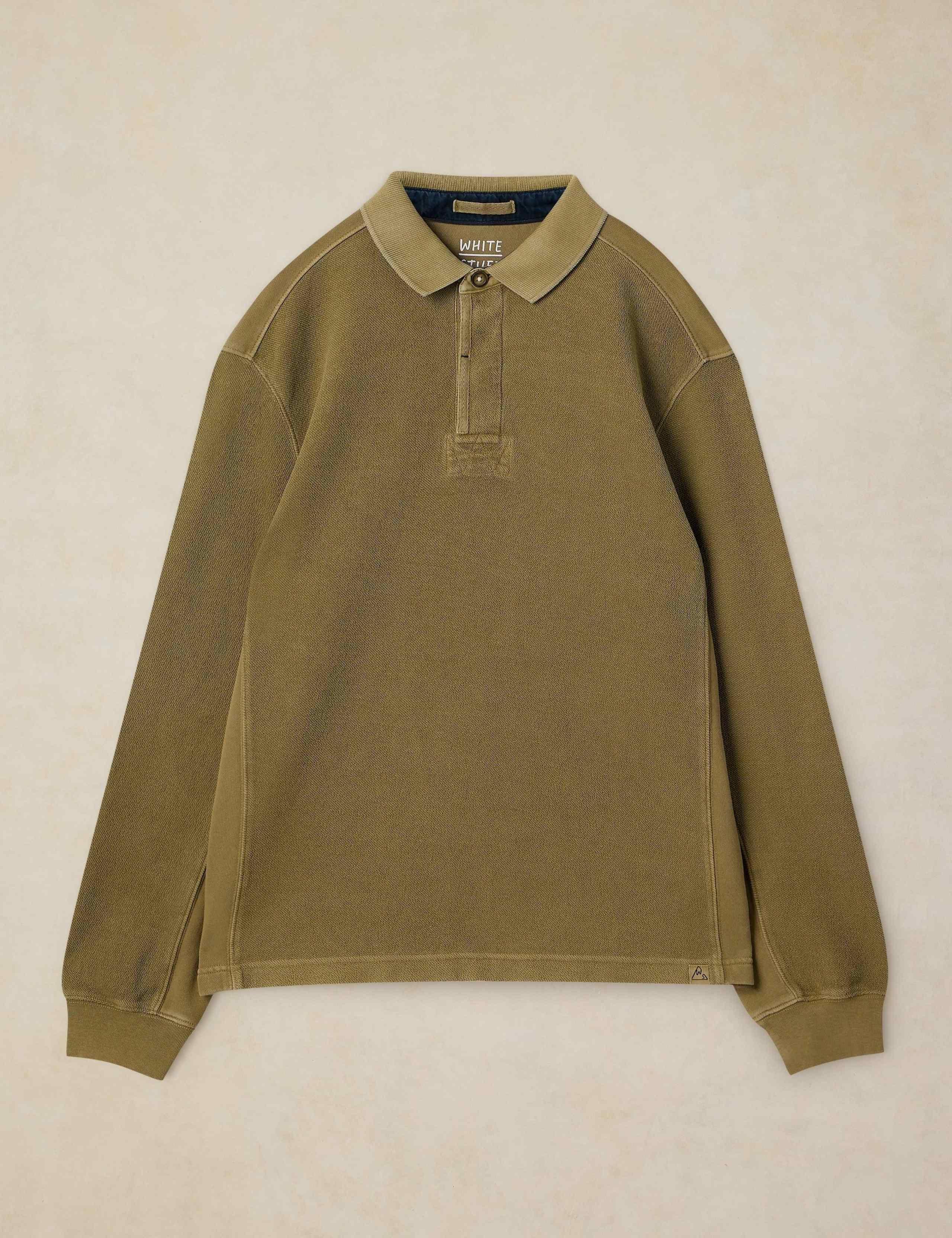 Cotton Collared Long Sleeve Sweatshirt 2 of 6