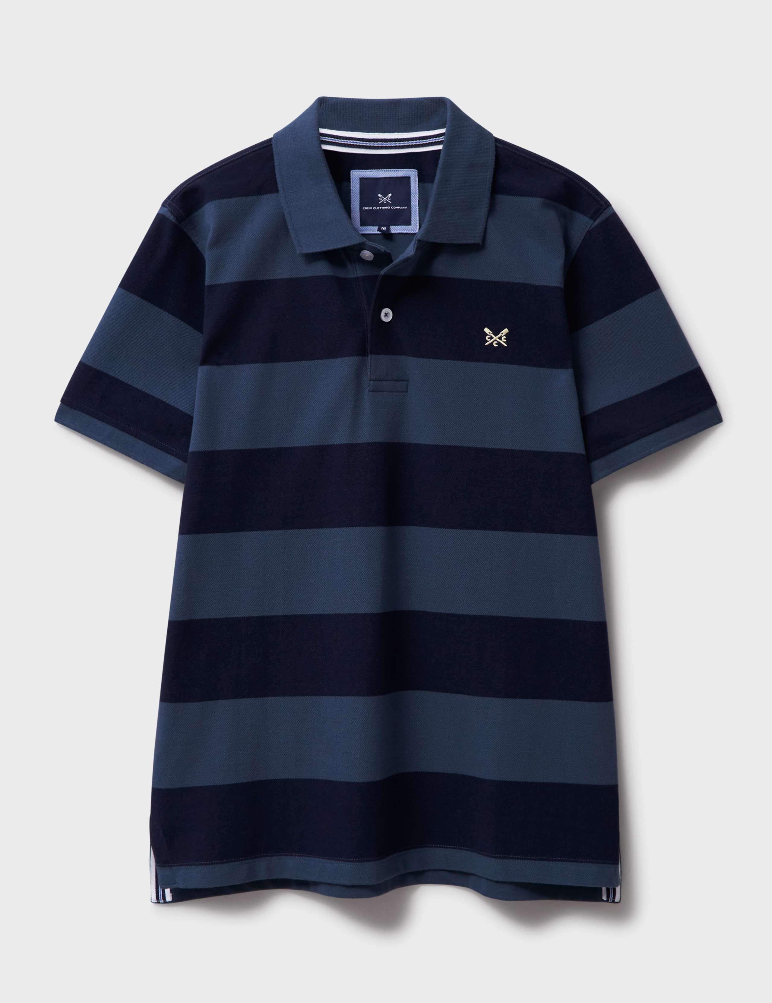 Pure Cotton Pique Striped Polo Shirt 2 of 5