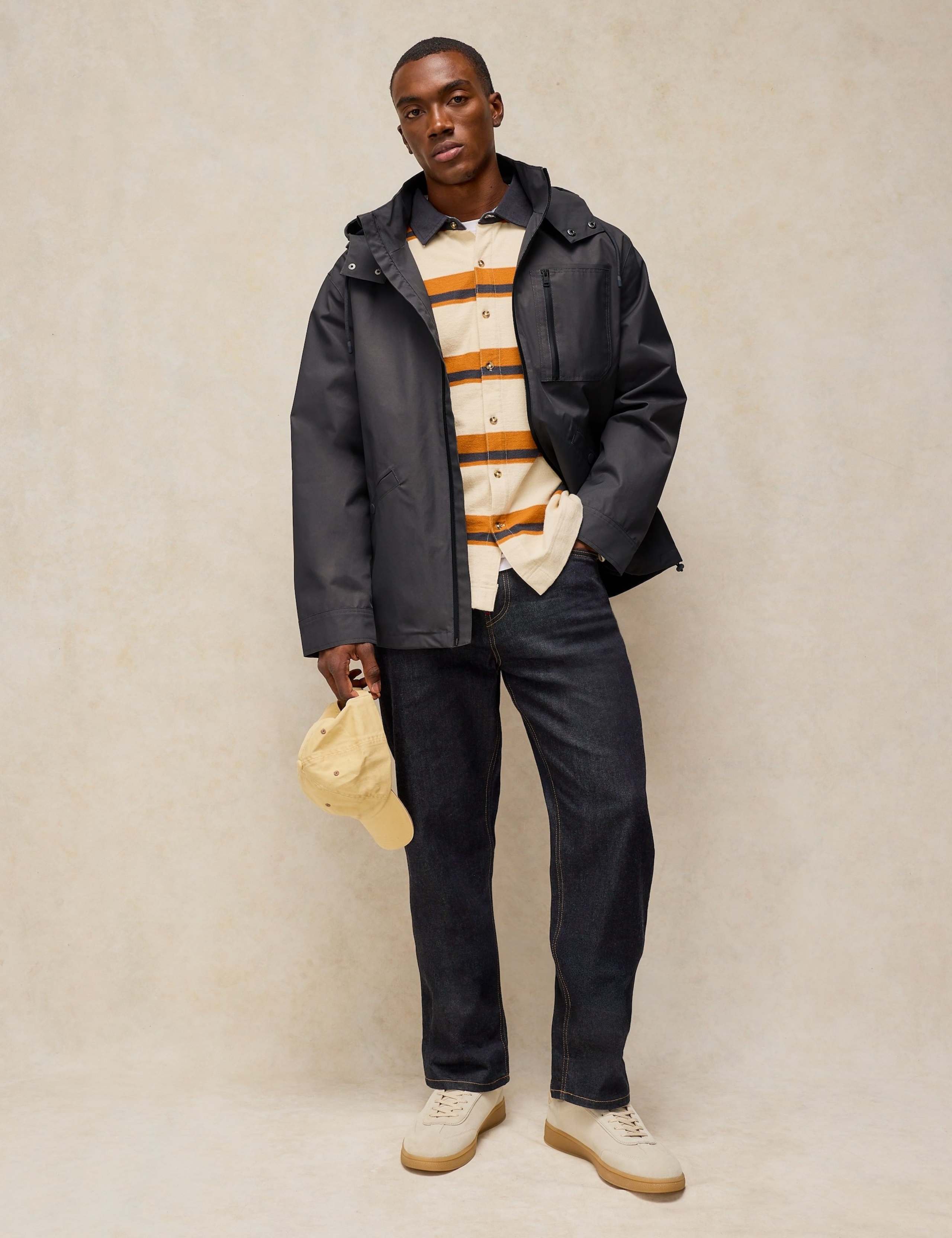 Cotton Rich Zip Up Waterproof Hooded Jacket 3 of 7