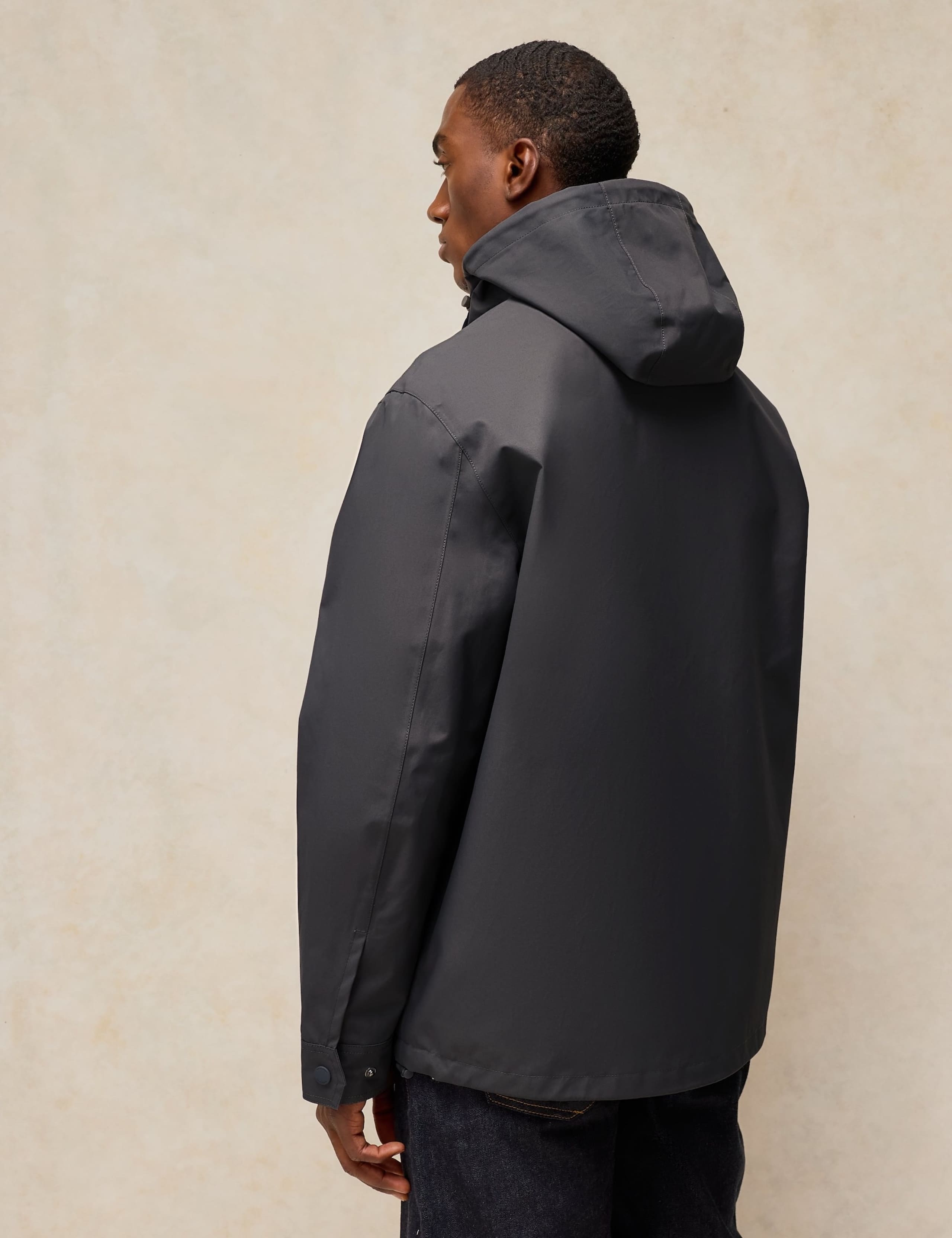 Cotton Rich Zip Up Waterproof Hooded Jacket 4 of 7