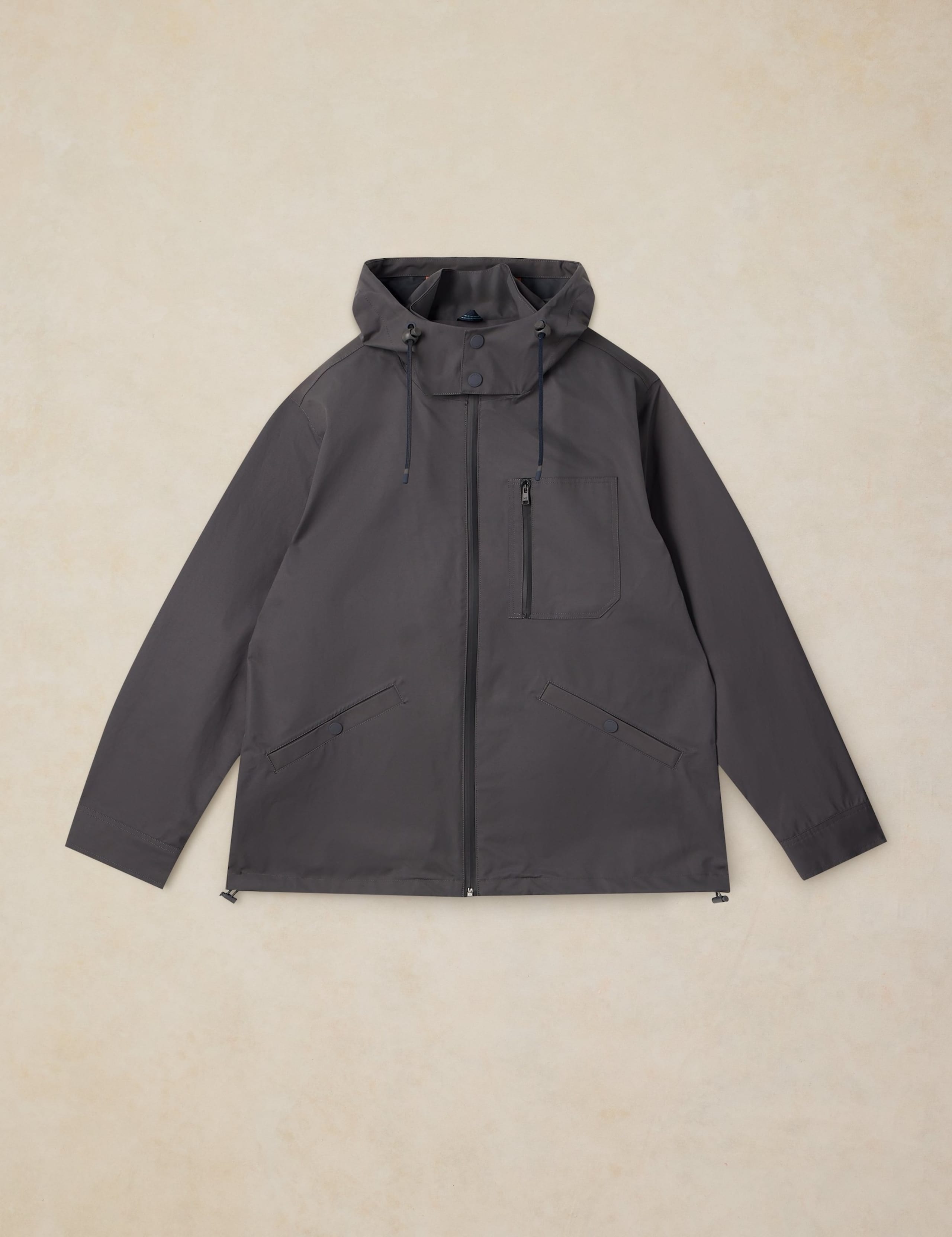 Cotton Rich Zip Up Waterproof Hooded Jacket 2 of 7