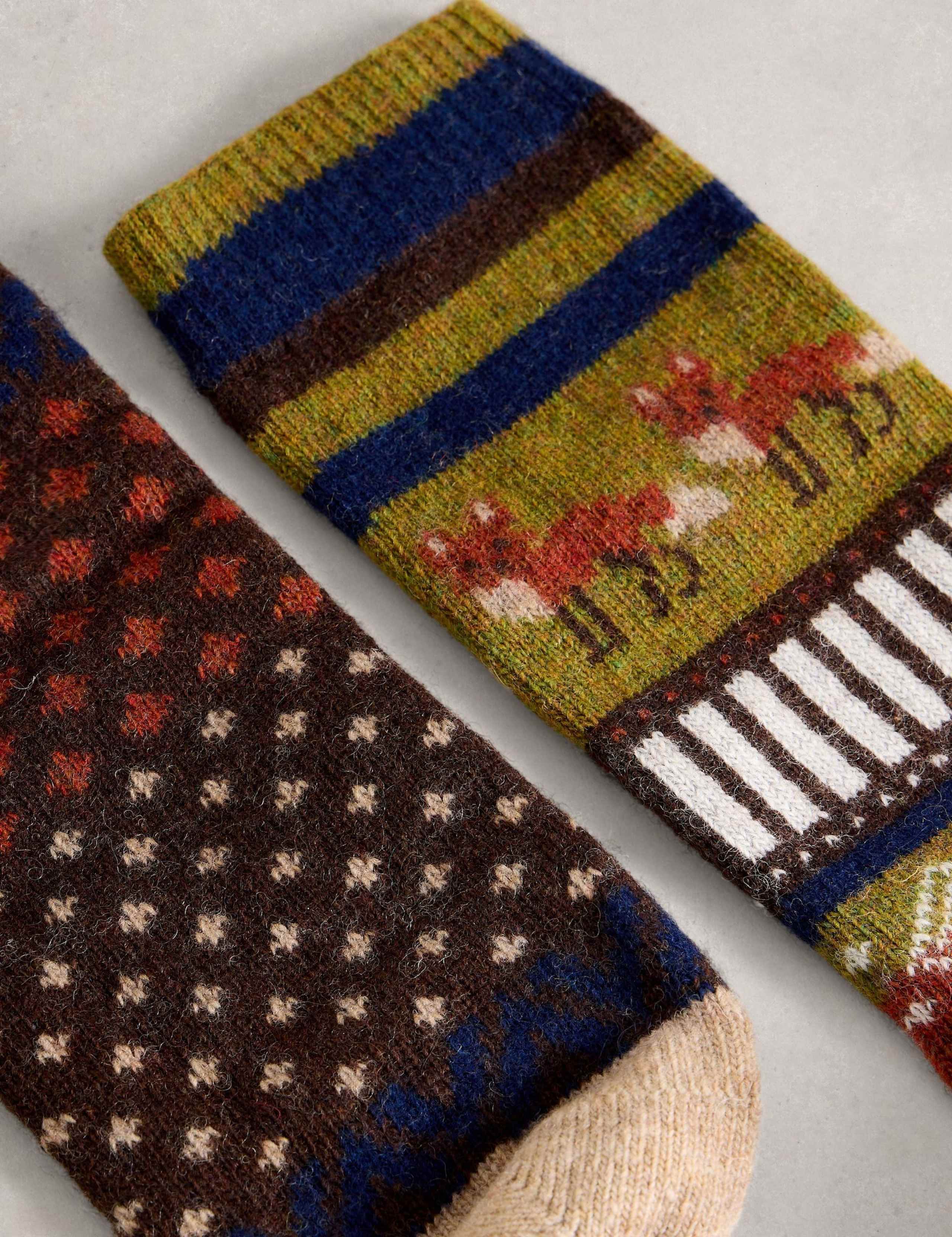 Fox Novelty Wool Rich Socks 4 of 4