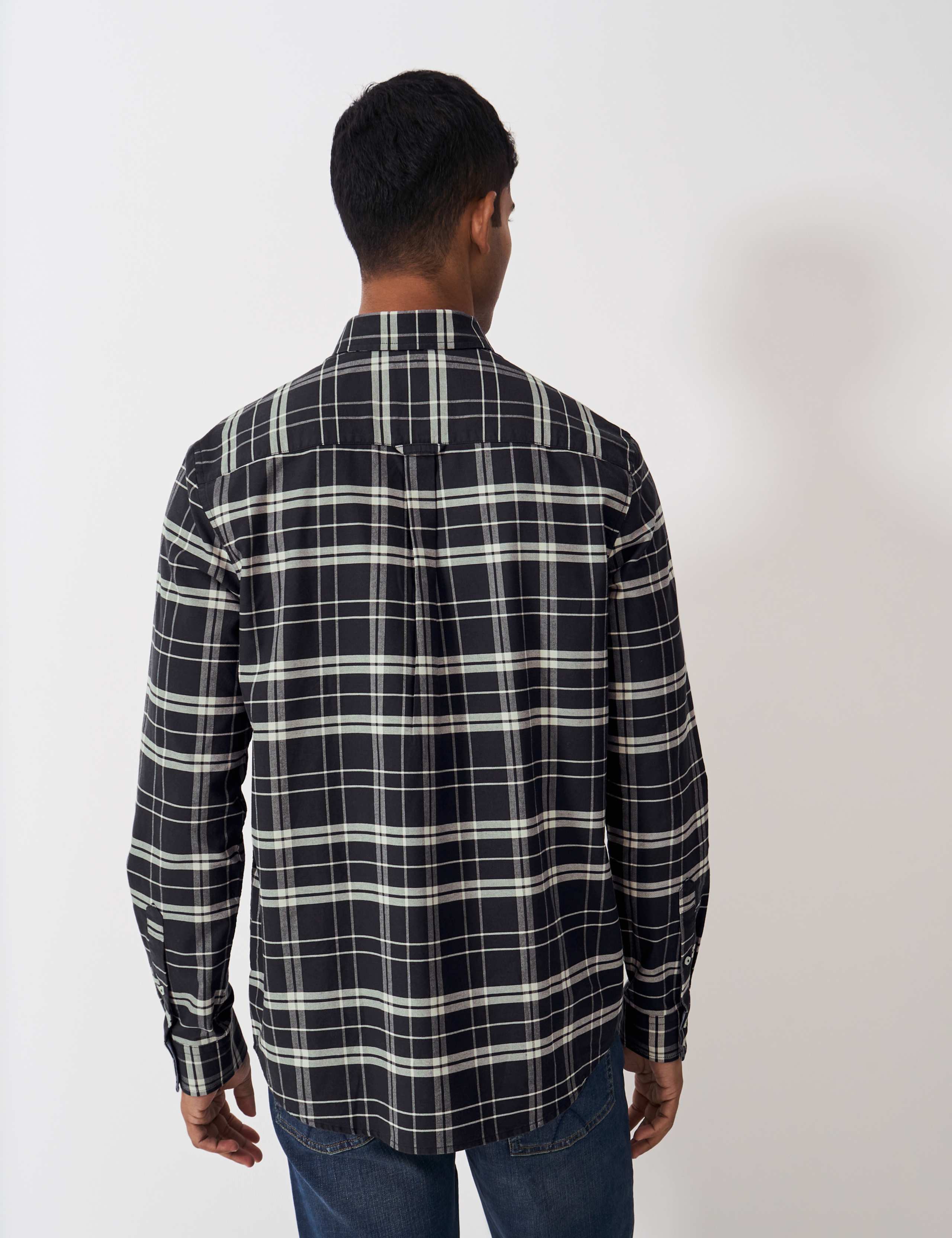 Pure Cotton Check Oxford Shirt 4 of 5
