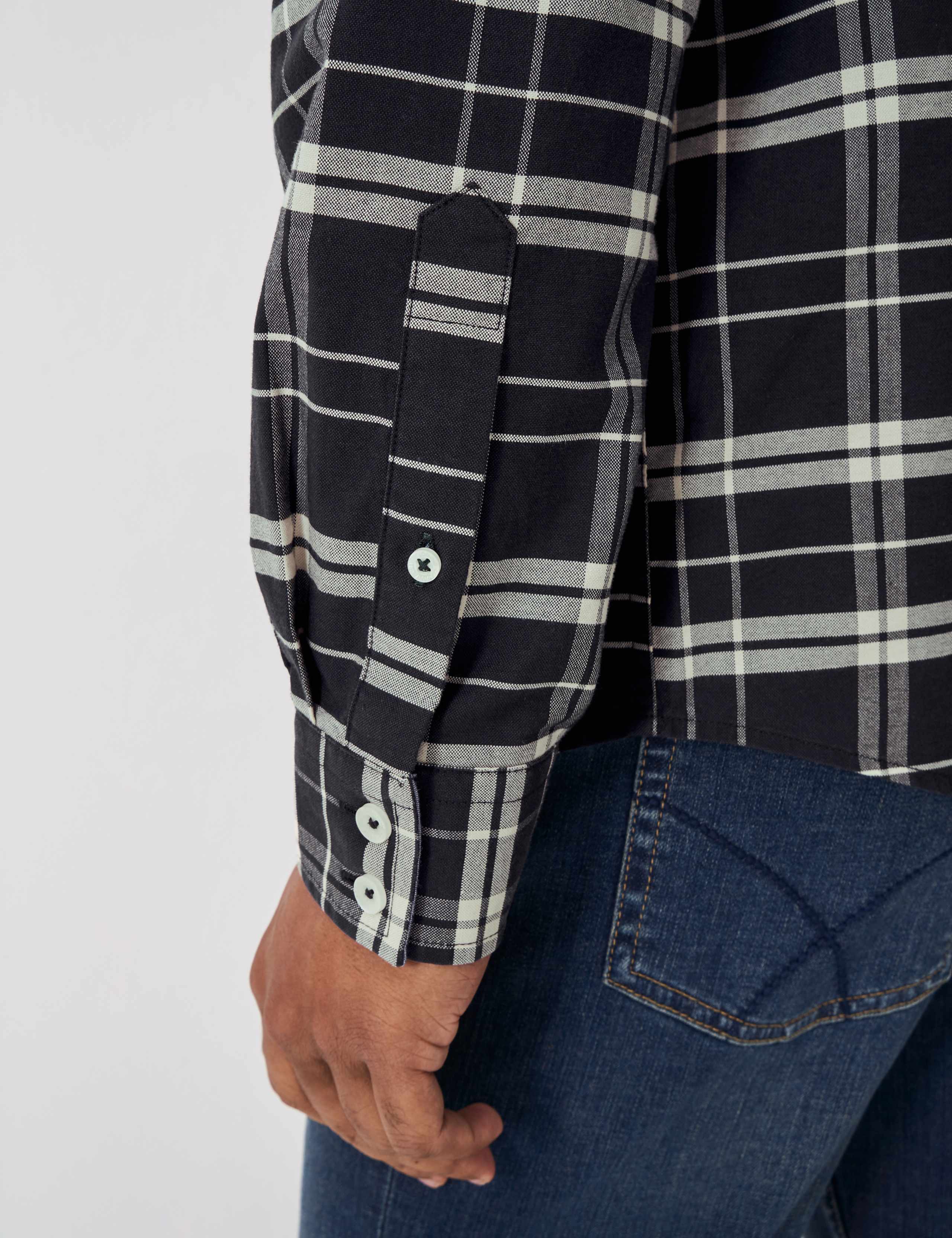 Pure Cotton Check Oxford Shirt 5 of 5