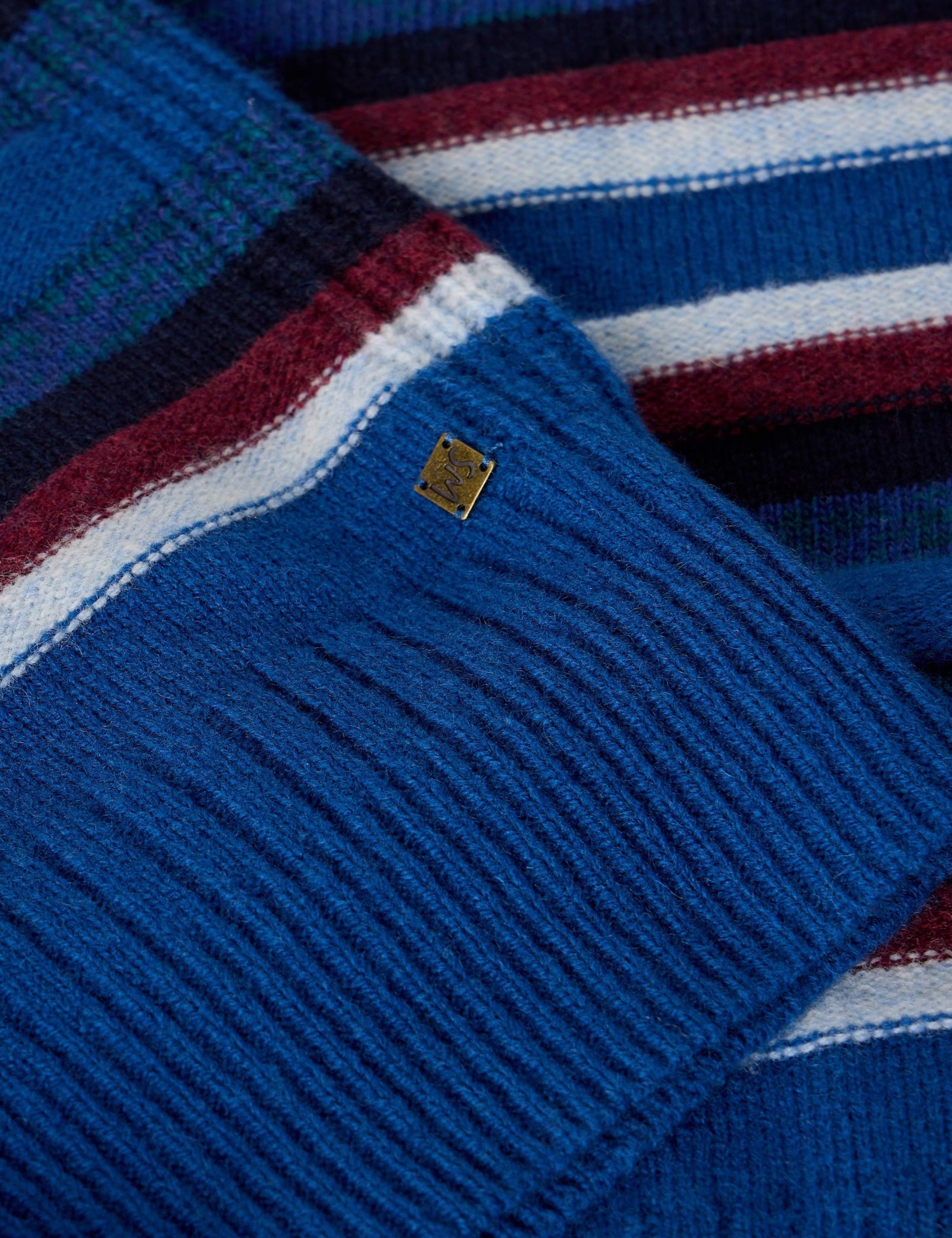 Lambswool Rich Striped Crew Neck Jumper 6 of 6
