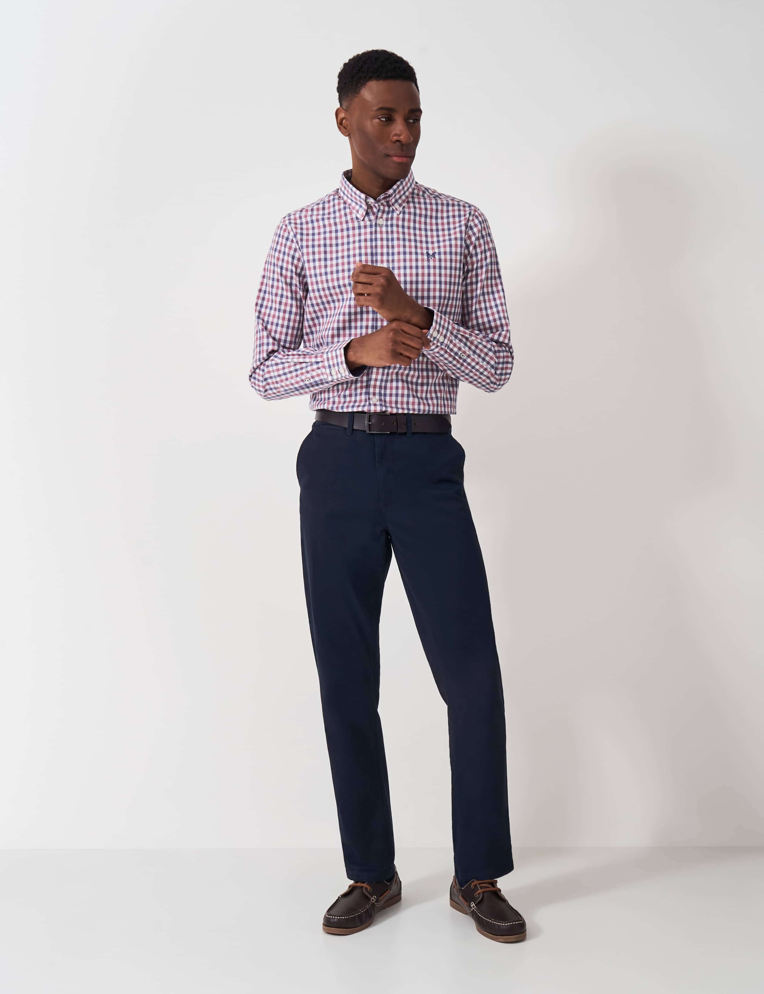 Pure Cotton Twill Check Oxford Shirt 3 of 5