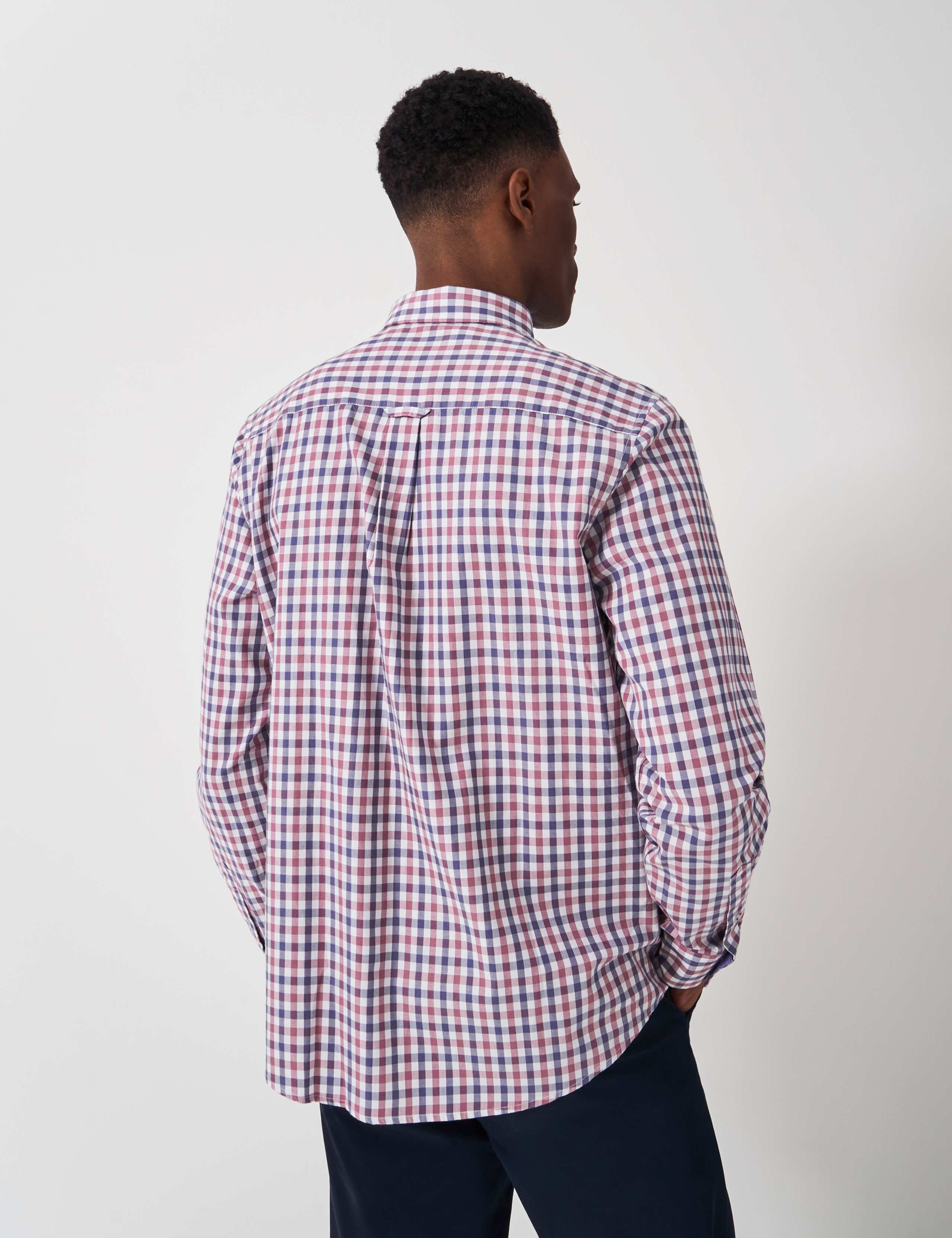 Pure Cotton Twill Check Oxford Shirt 4 of 5