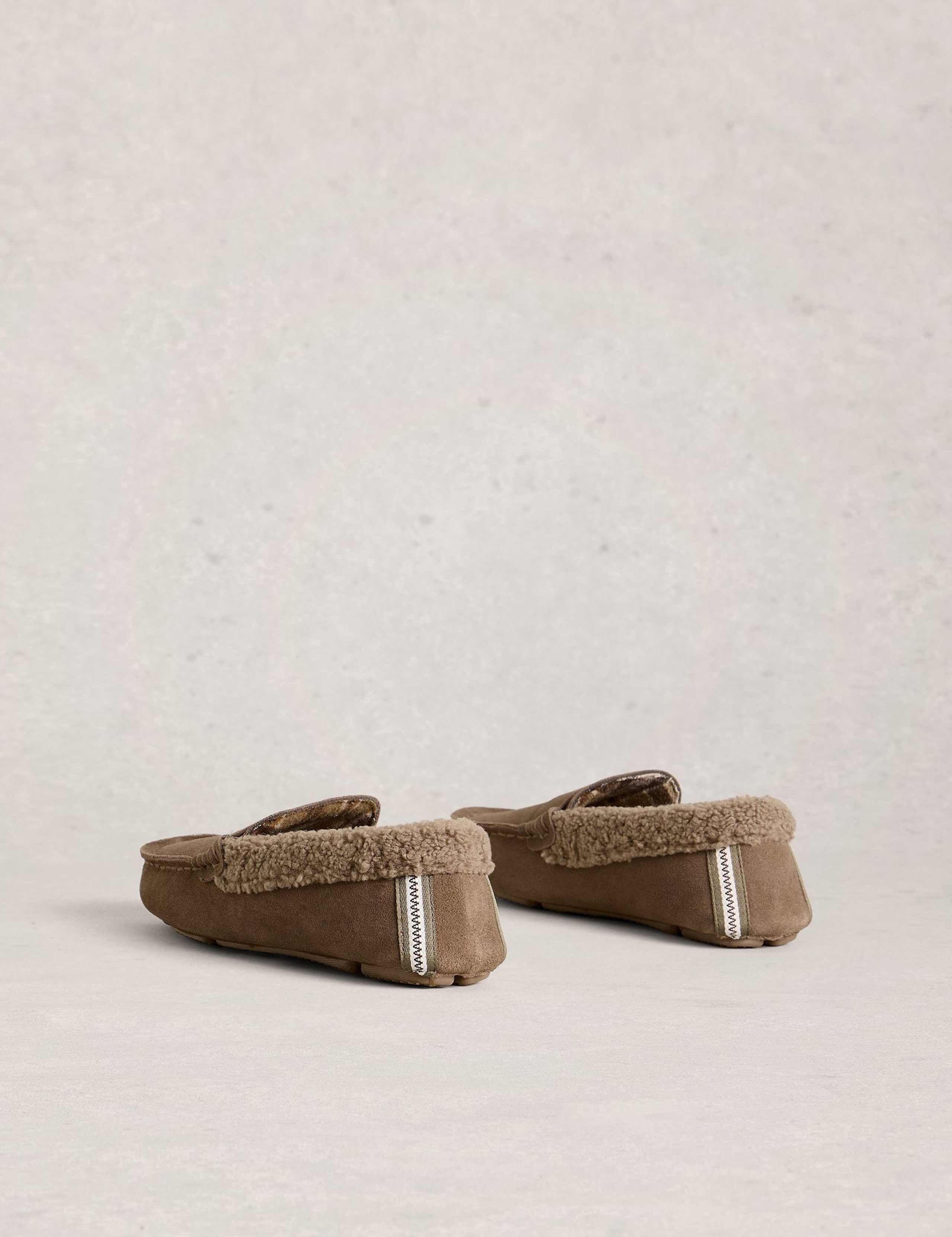 Suede Moccasin Slippers 3 of 4