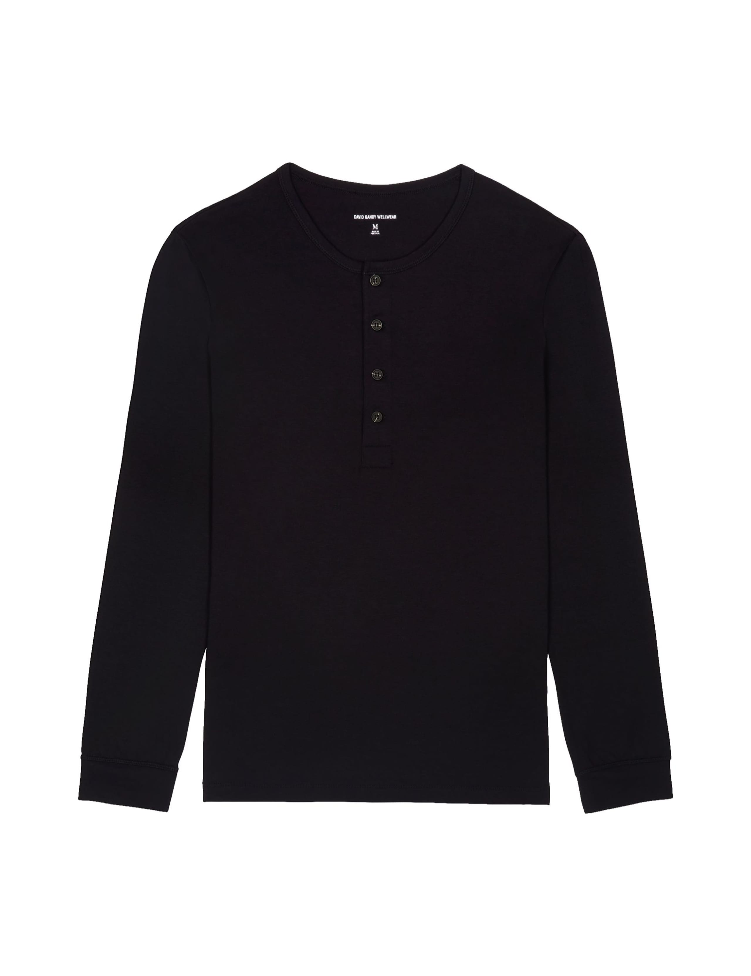 Premium Cotton Modal Long Sleeve Henley Pyjama Top 2 of 5