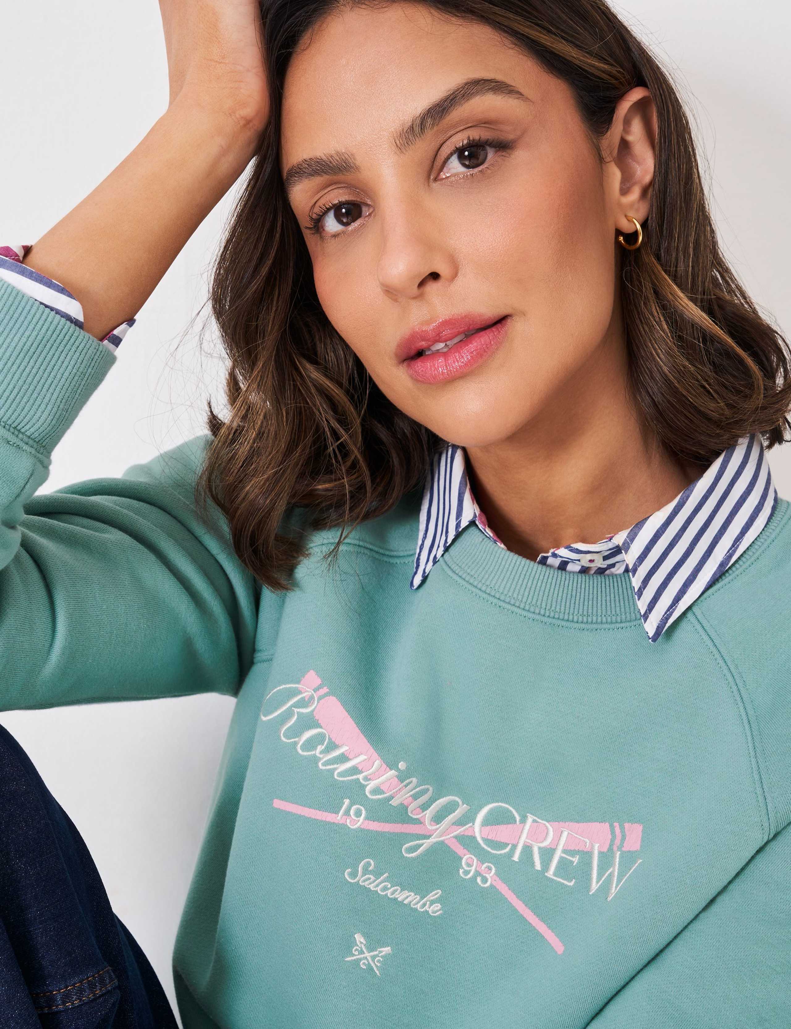 Cotton Rich Logo Graphic Sweatshirt 5 of 5