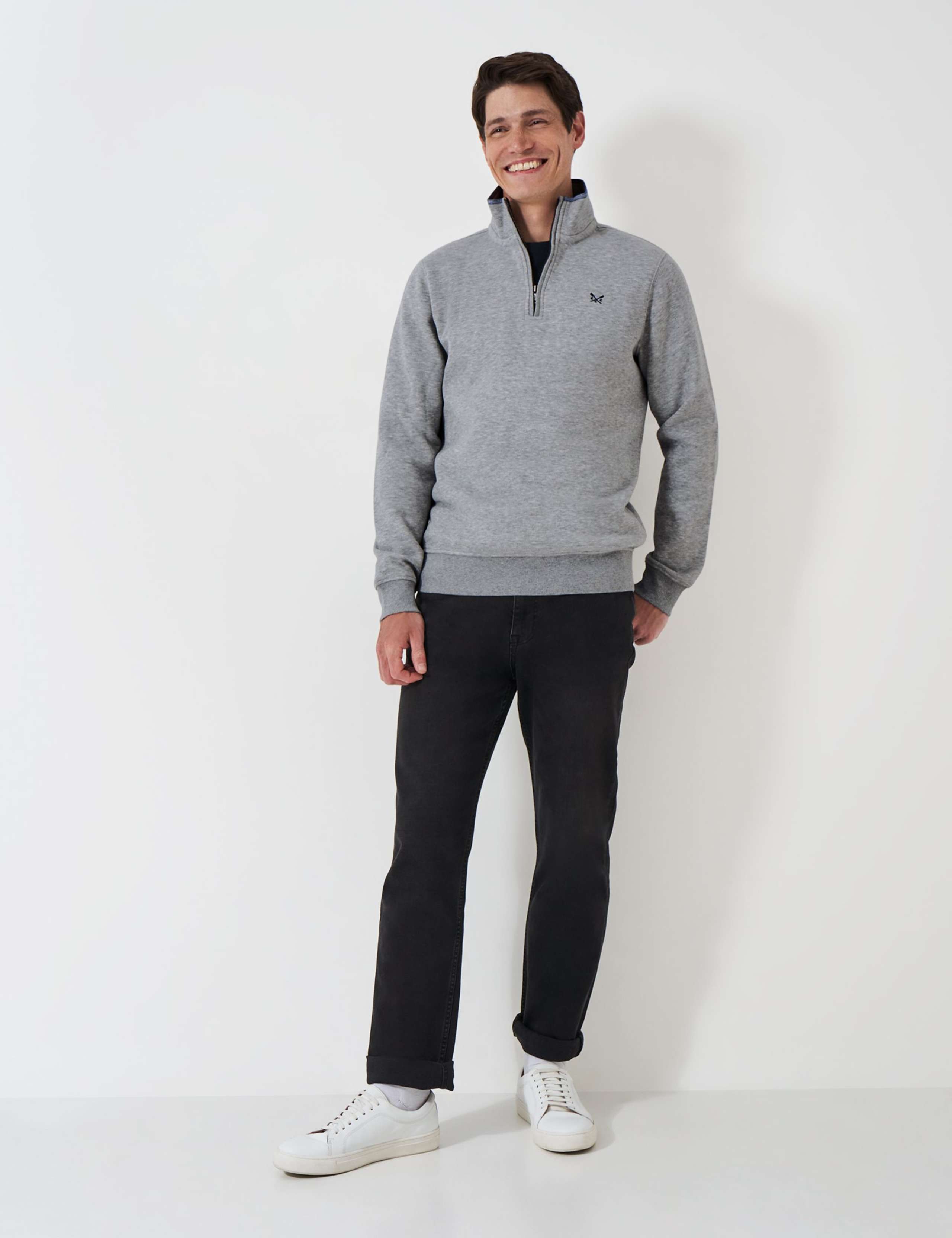 Cotton Rich Half Zip Sweatshirt 4 of 5