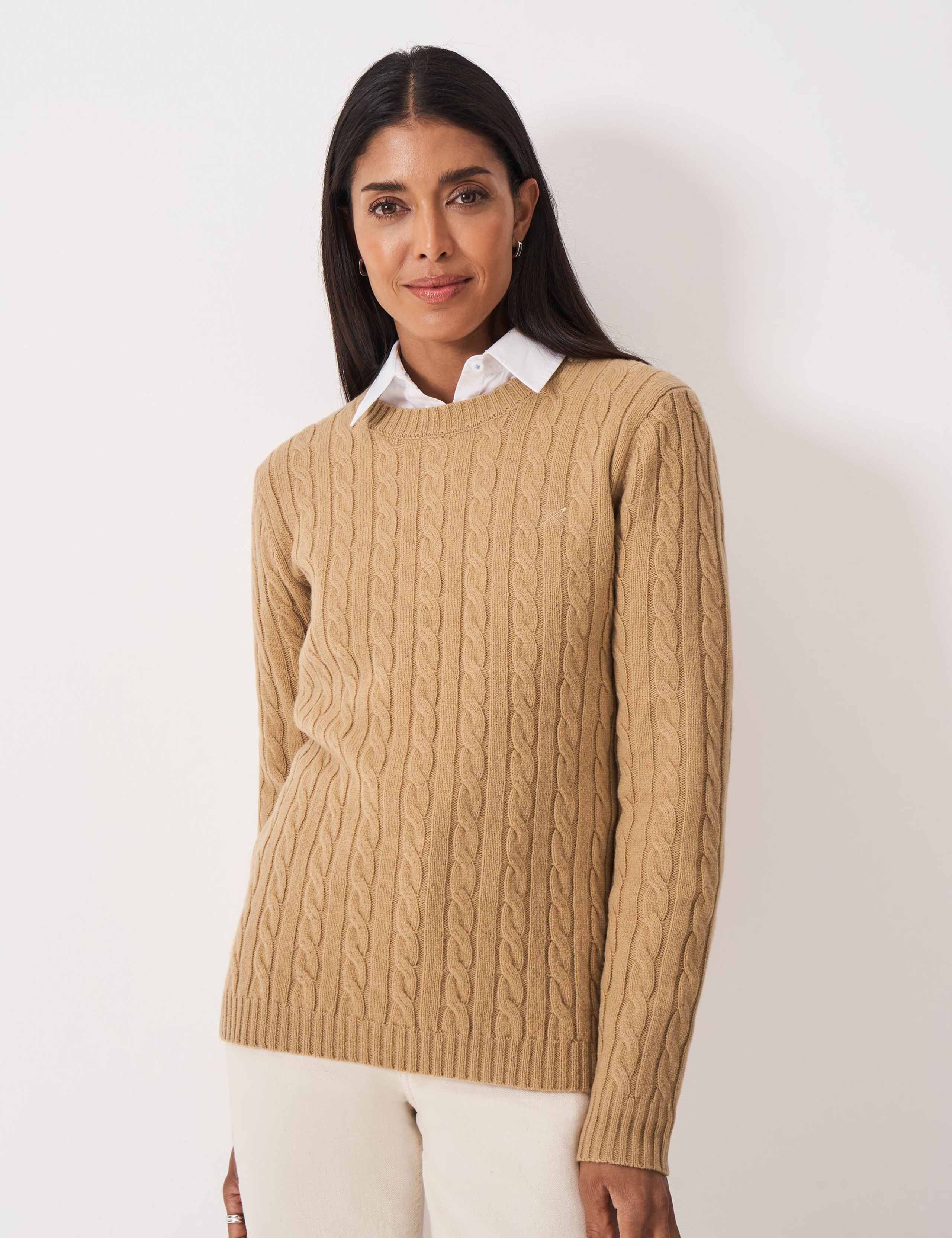 Merino Wool Rich Cable Knit Jumper 3 of 5