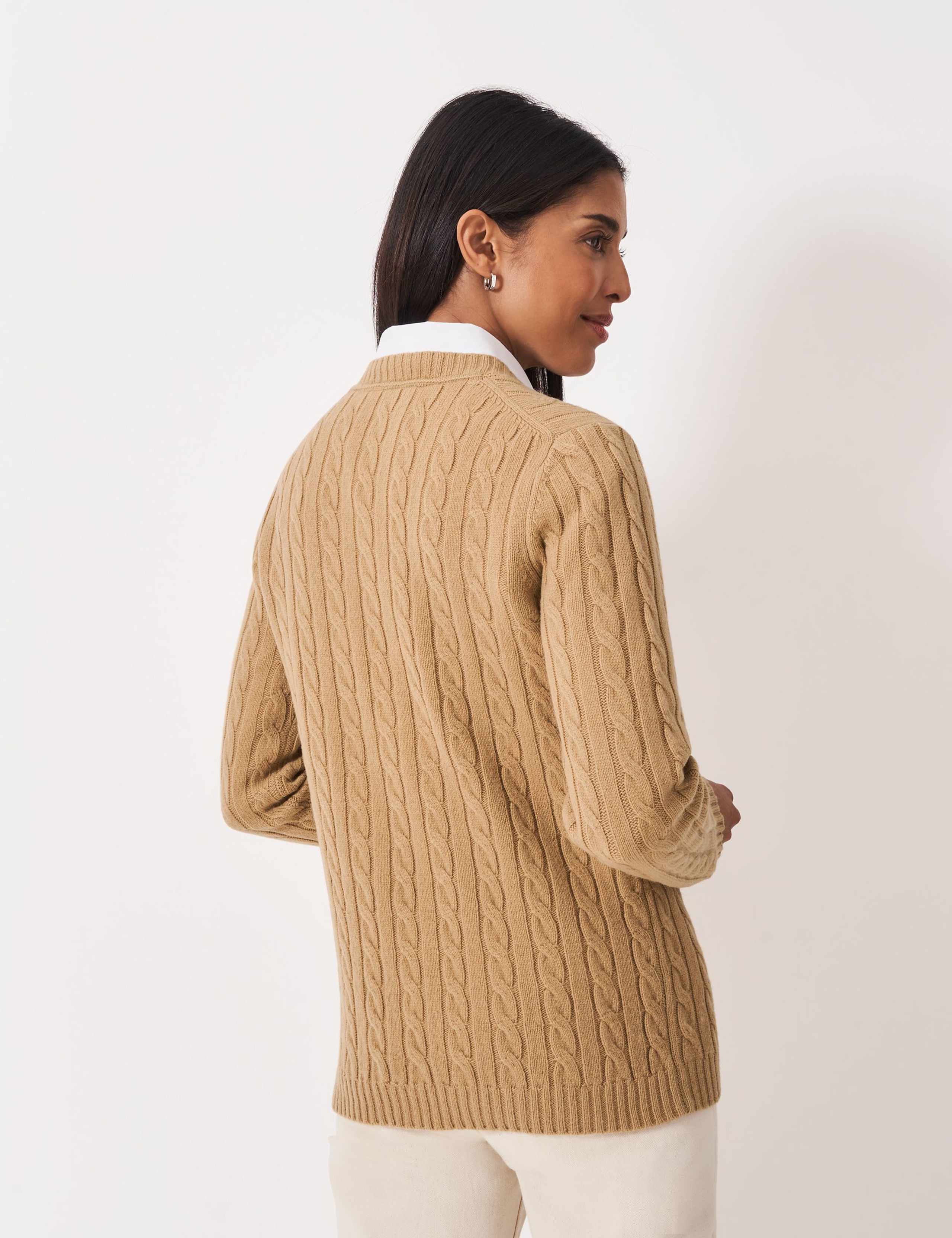 Merino Wool Rich Cable Knit Jumper 4 of 5