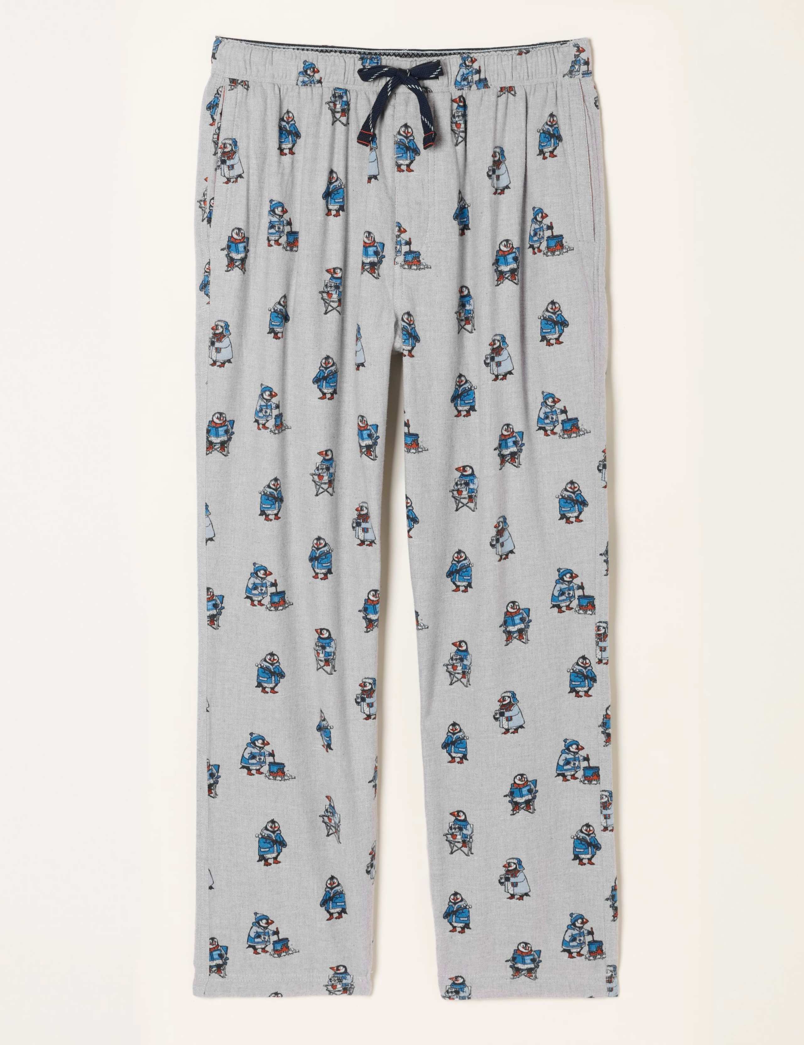 Pure Cotton Puffin Print Pyjama Bottoms 2 of 5