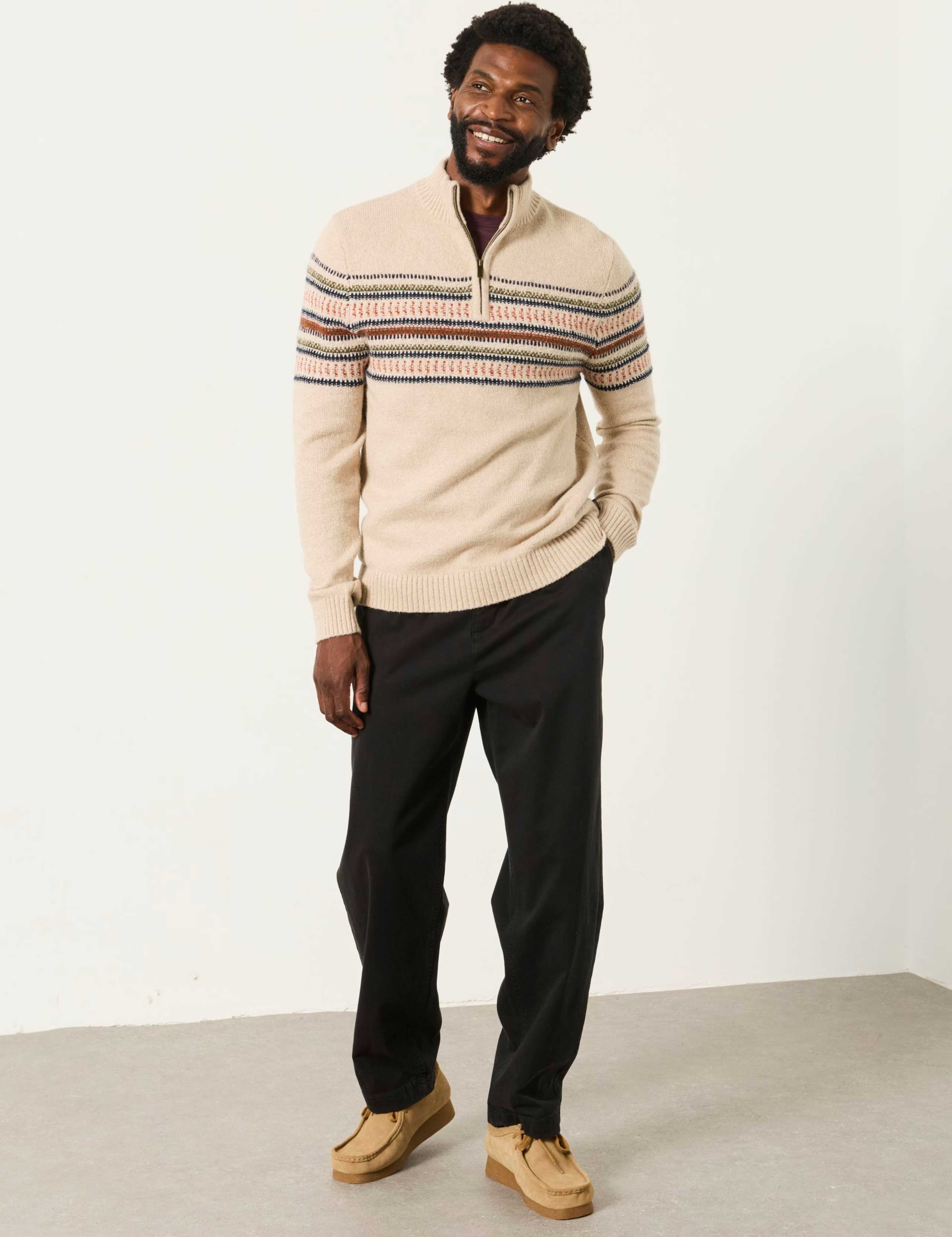 Cotton Rich Half Zip Jumper 3 of 6