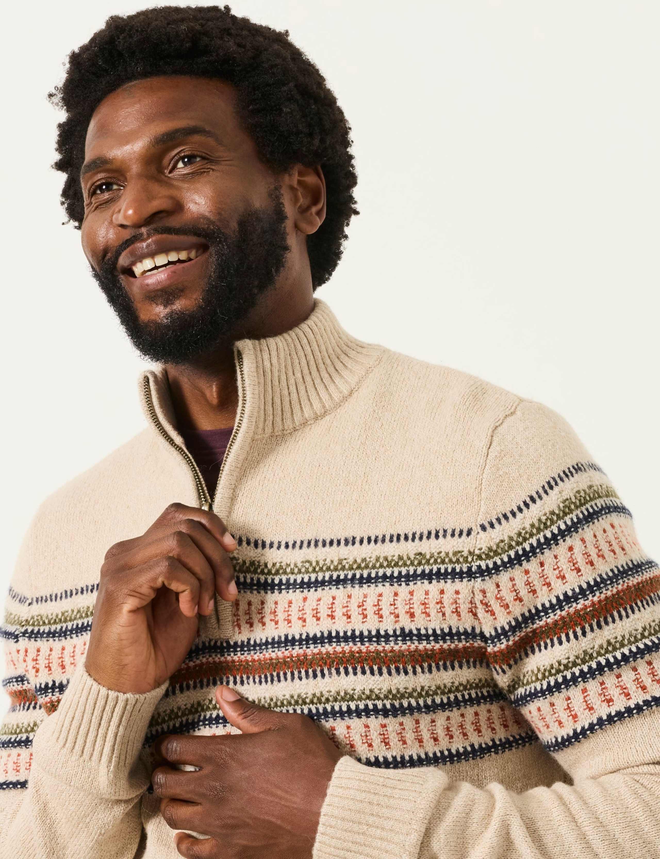 Cotton Rich Half Zip Jumper 5 of 6