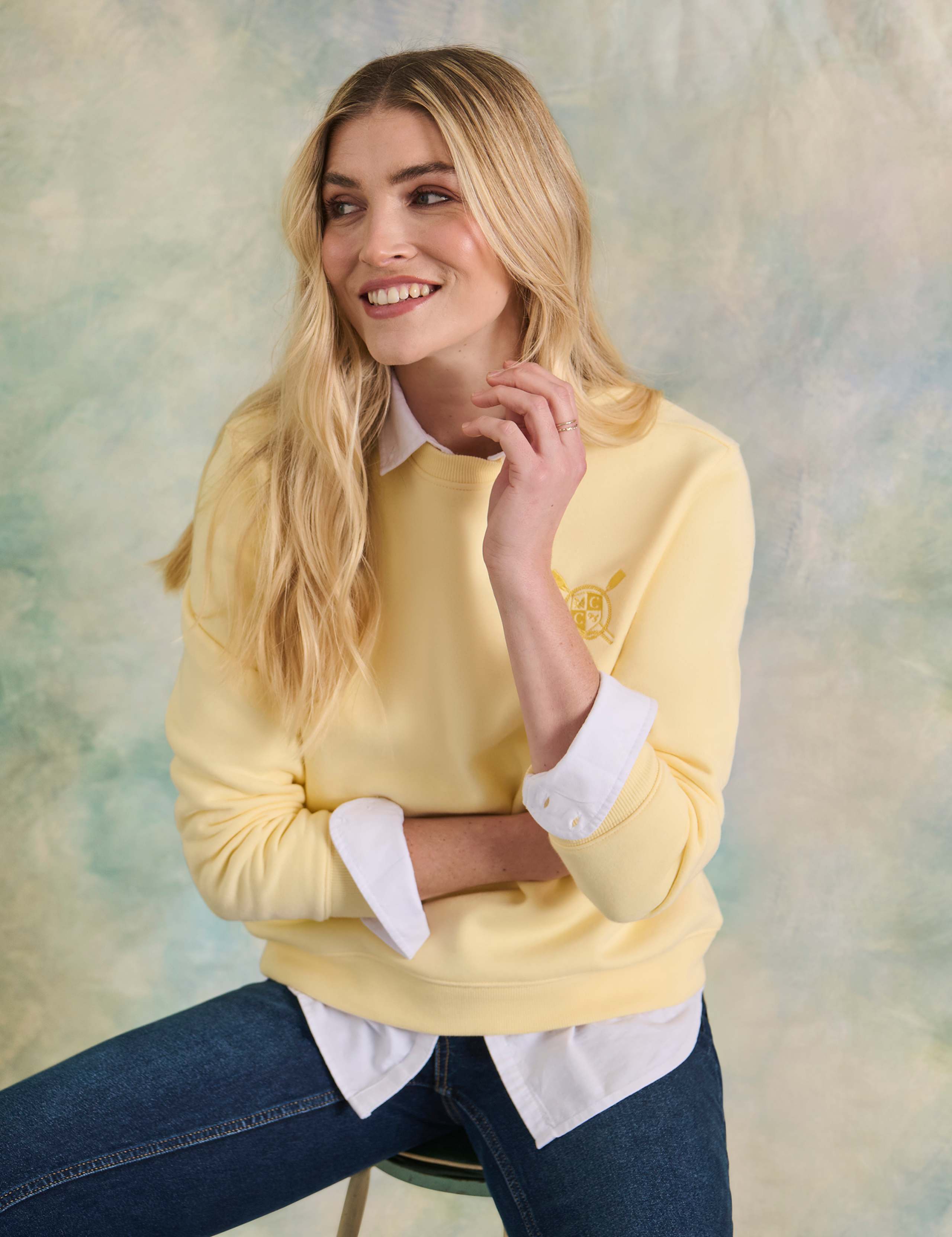 Cotton Rich Embroidered Sweatshirt 6 of 6
