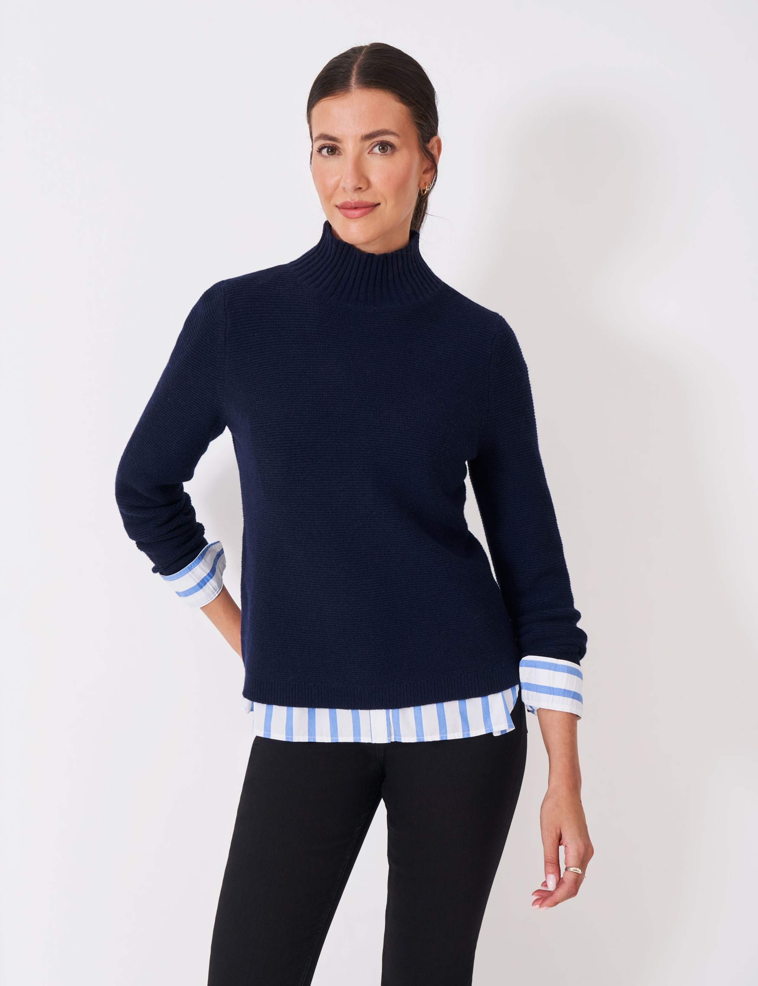 Merino Wool Rich High Neck Jumper 3 of 5