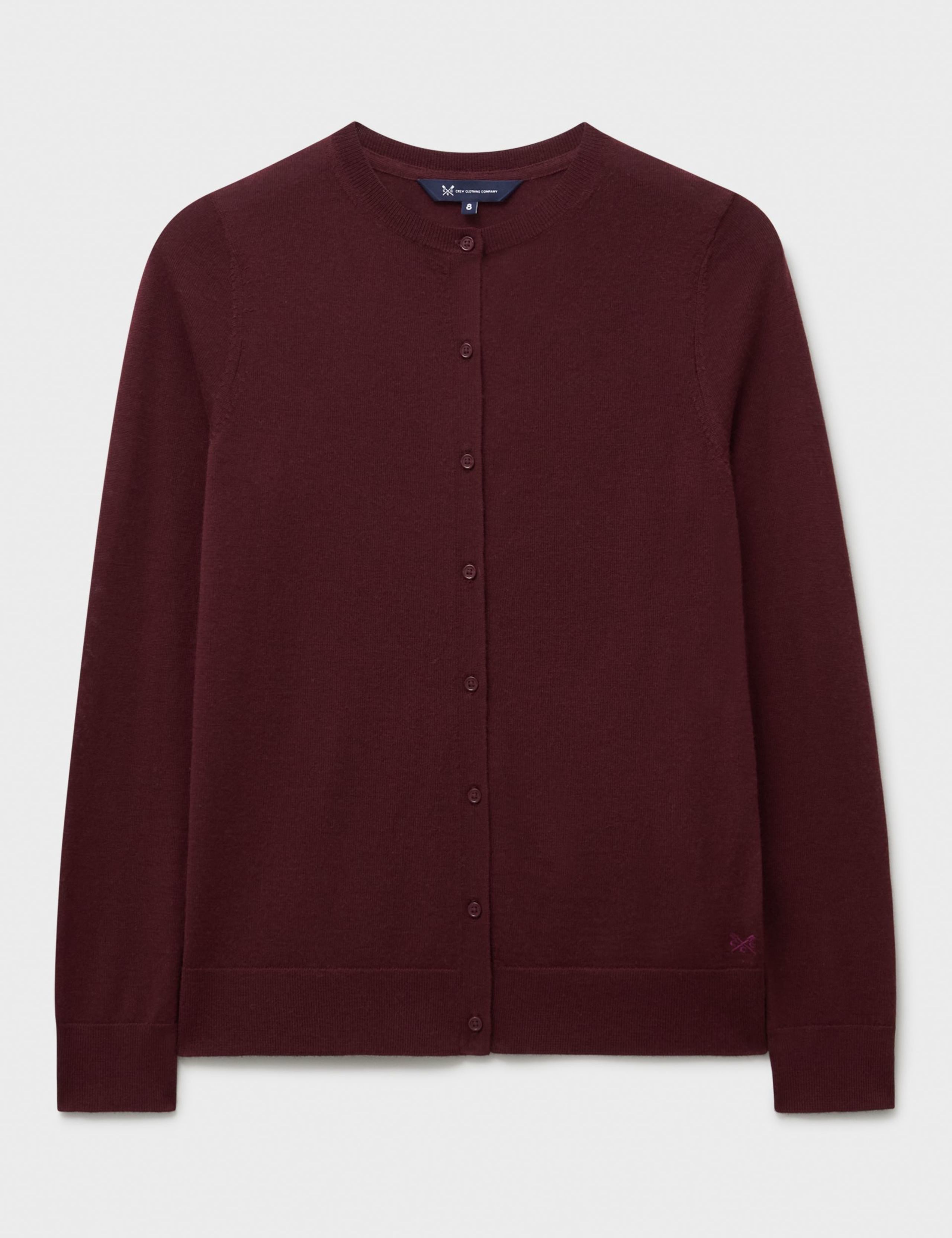 Pure Merino Wool Crew Knit Cardigan 2 of 5