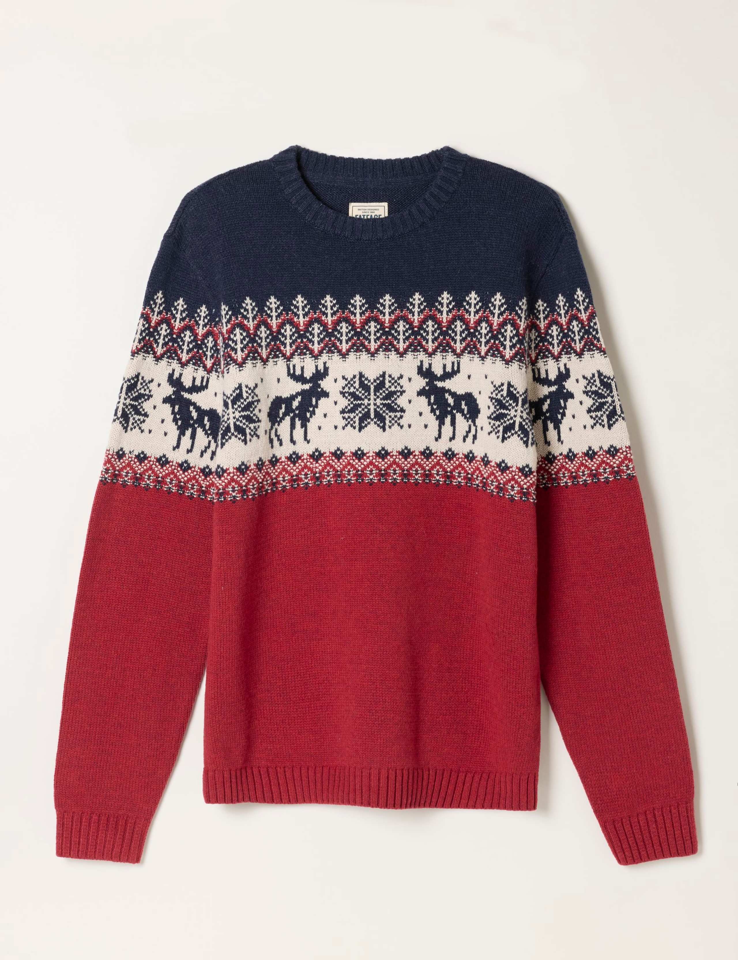 Cotton Rich Crew Neck Jumper 2 of 6
